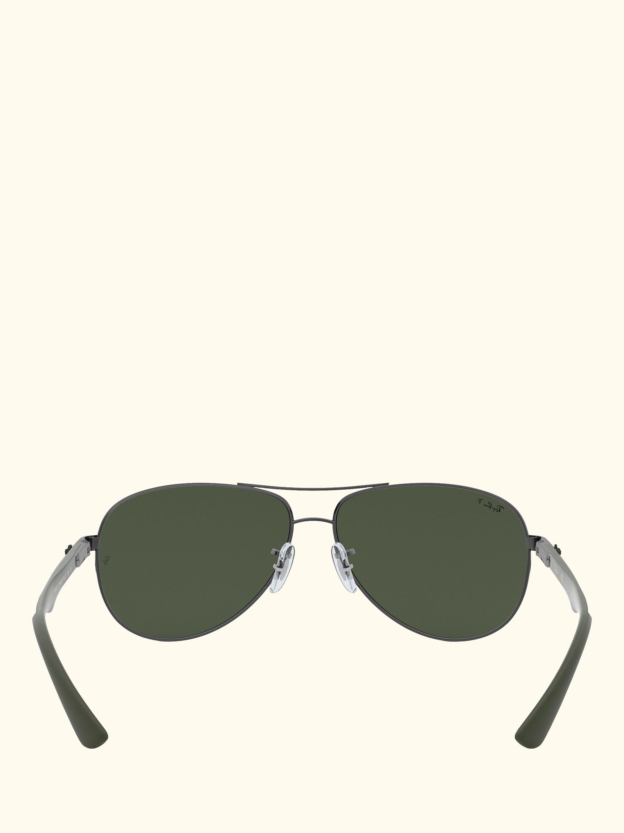 RB8313 Polarised Aviator Sunglasses, Gunmetal/Grey Gradient