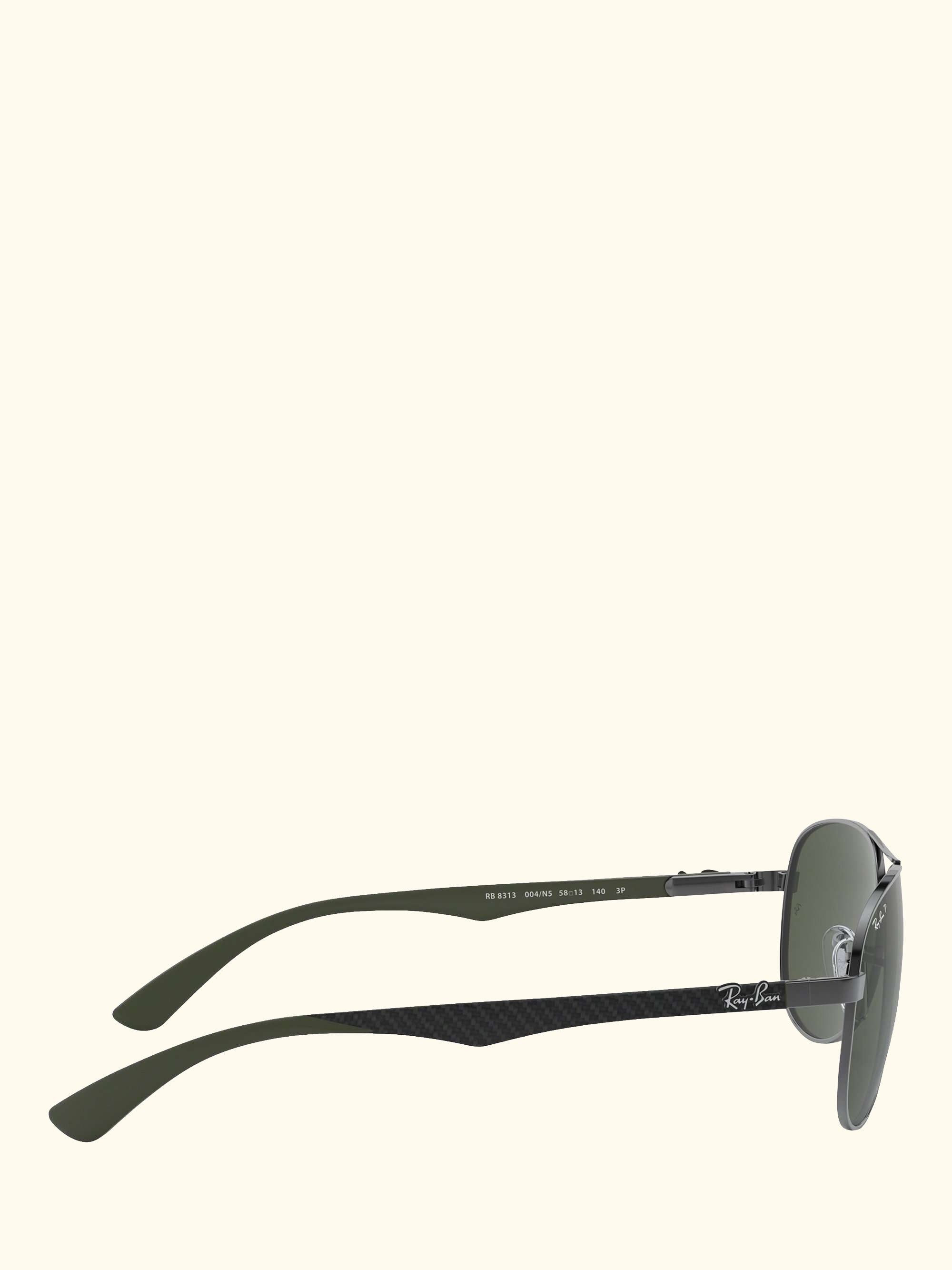 RB8313 Polarised Aviator Sunglasses, Gunmetal/Grey Gradient