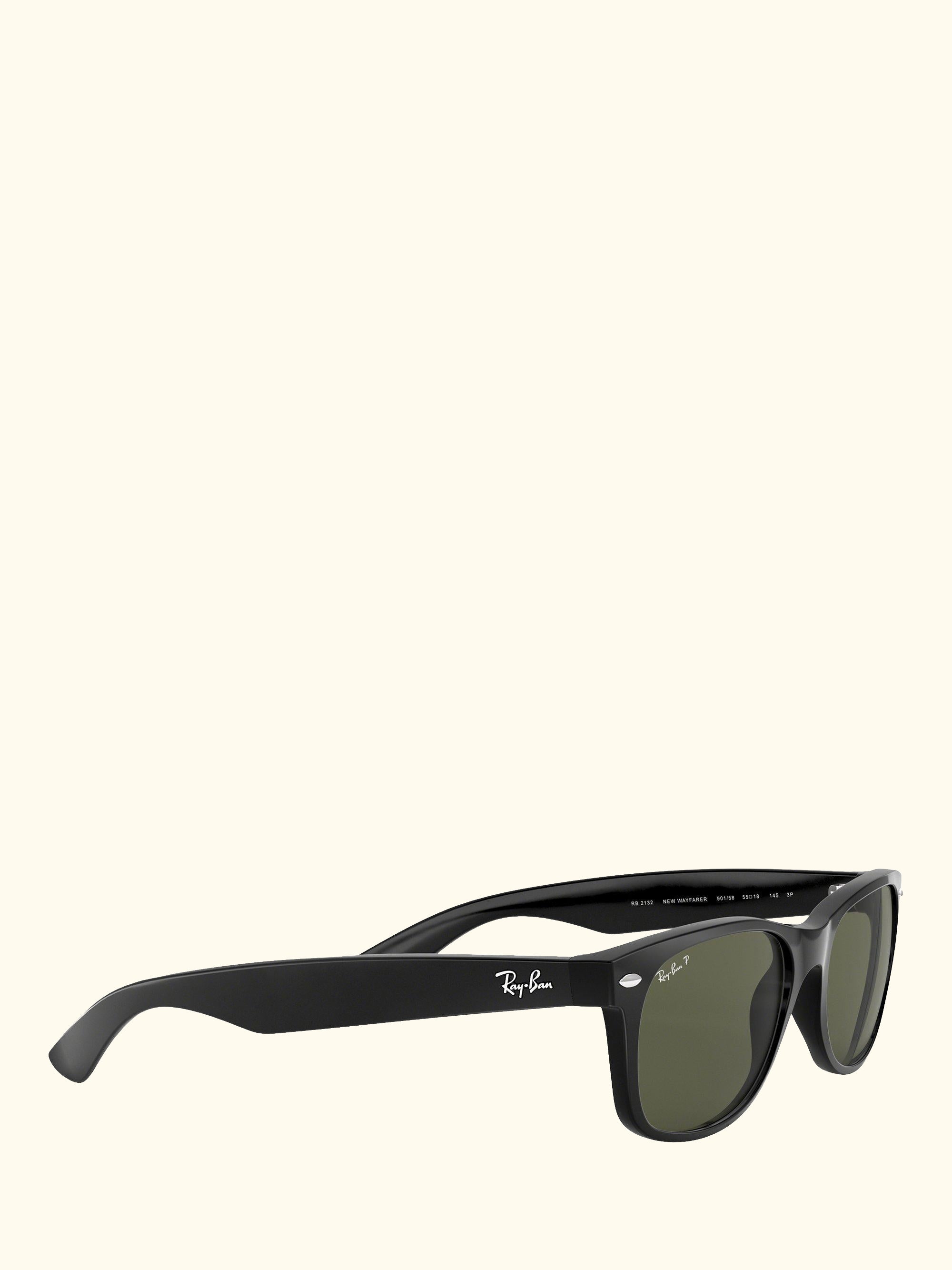 RB2132 Wayfarer Polarised Sunglasses, Black