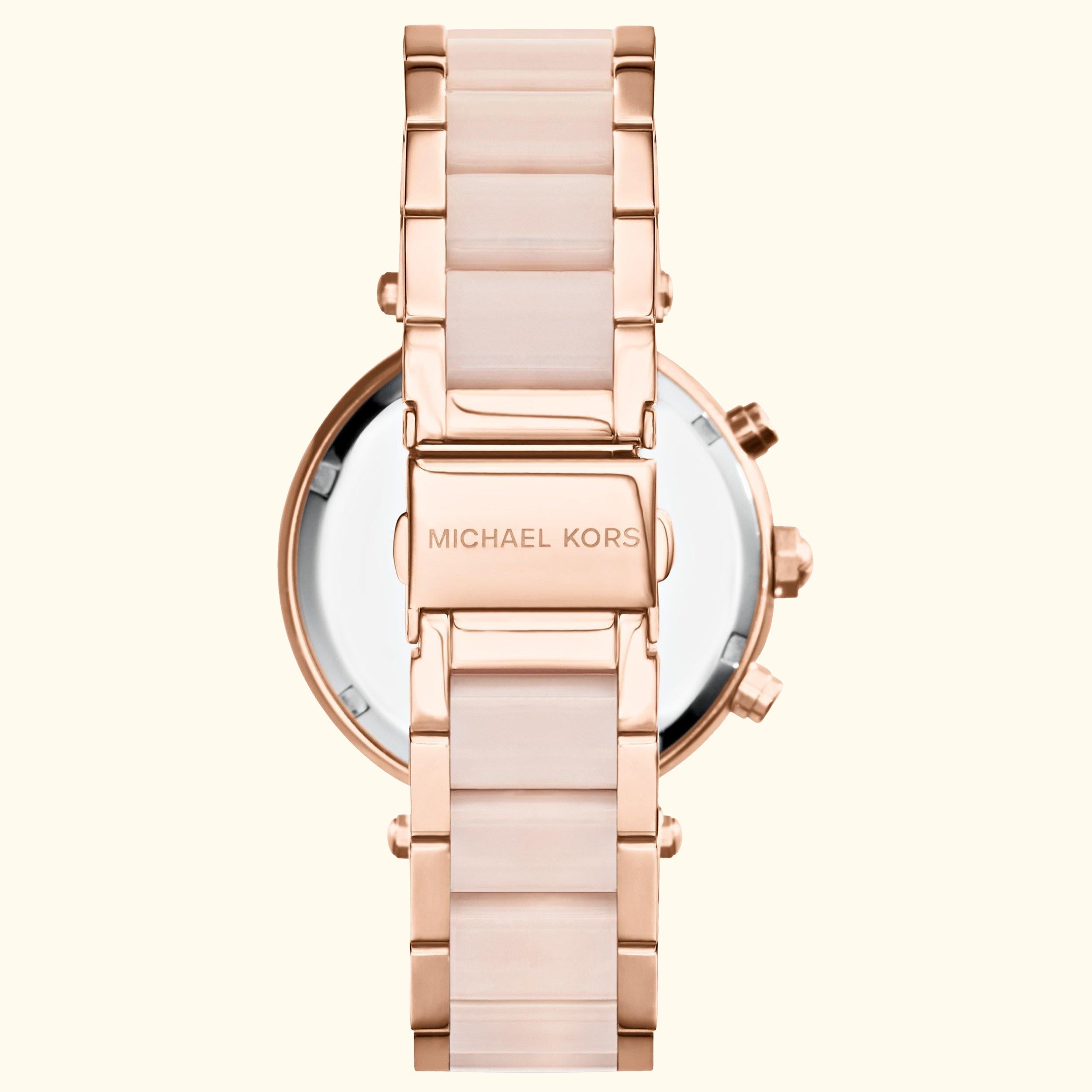 MK5896 Women's Parker Chronograph Bracelet Strap Watch, Multi/Blush