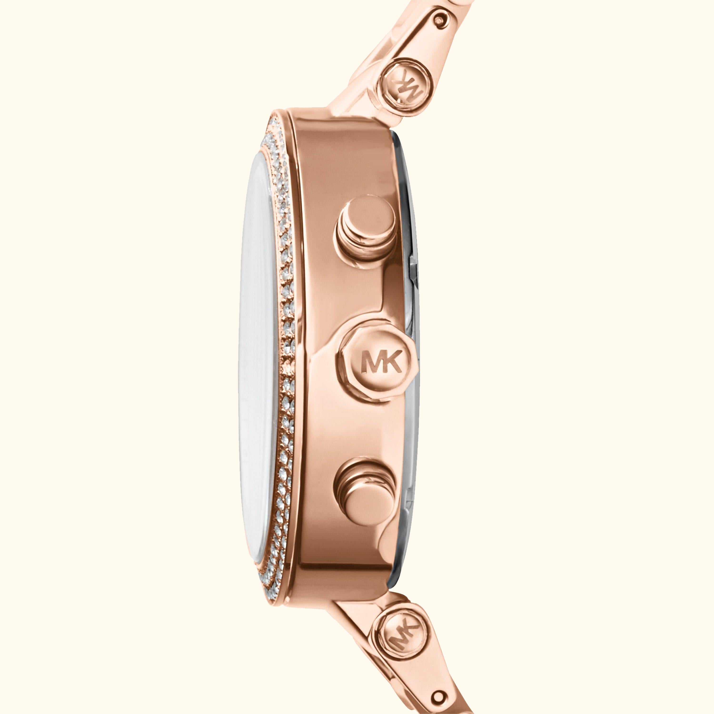 MK5896 Women's Parker Chronograph Bracelet Strap Watch, Multi/Blush