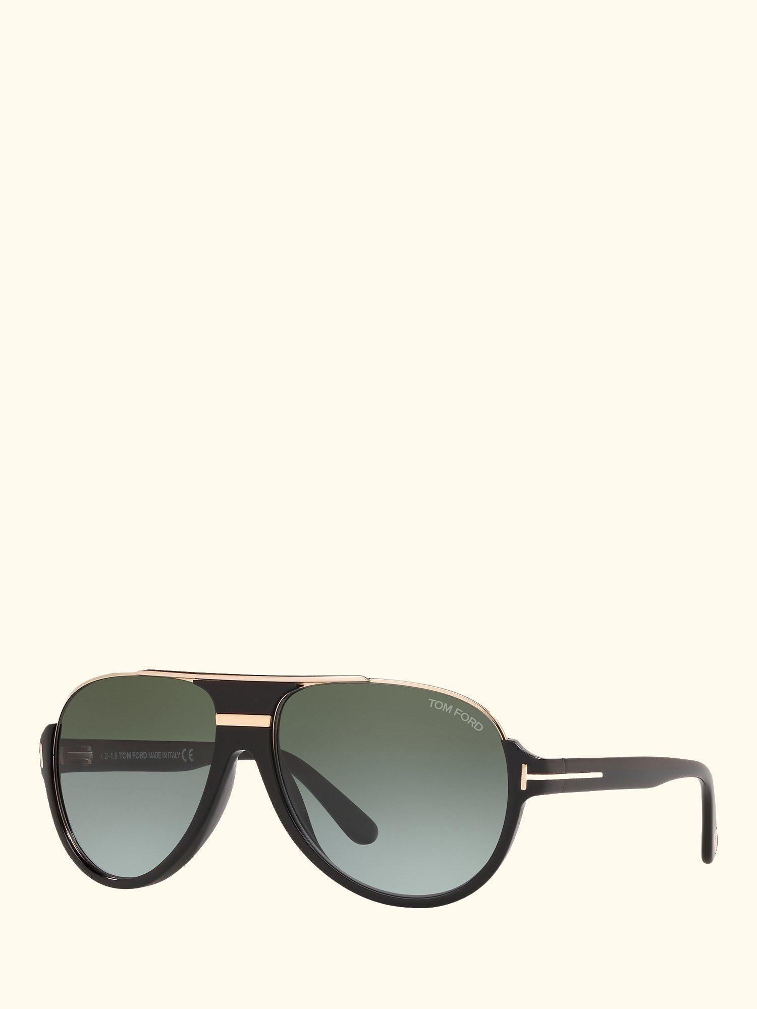 FT0334 Dimitry Vintage Aviator Sunglasses, Black