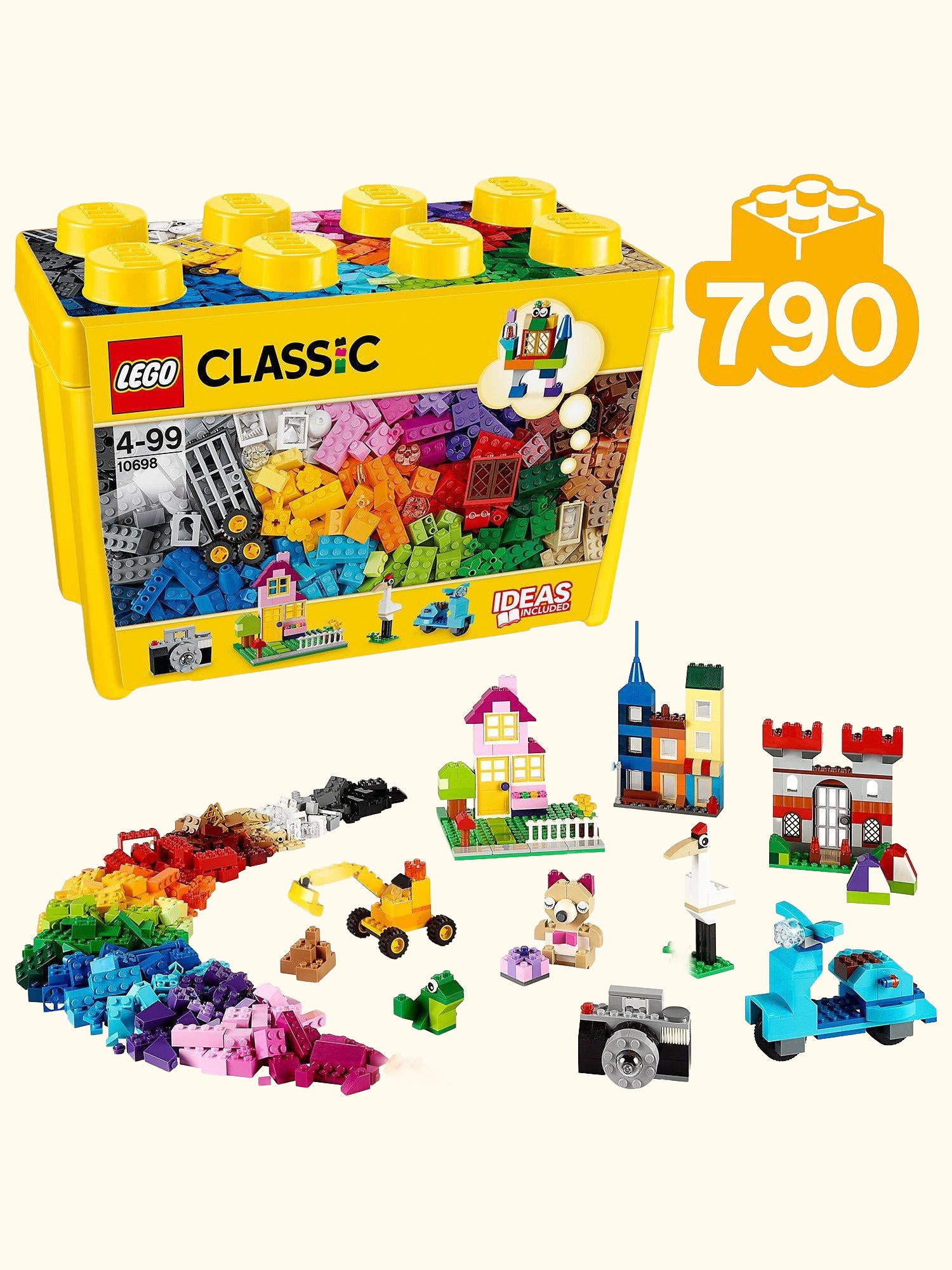 Classic 10698 Large Creative Brick Box Building Toy Set