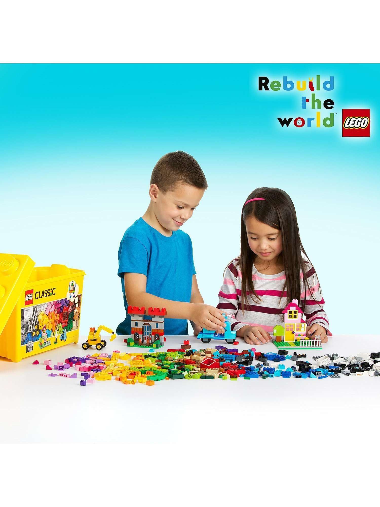 Classic 10698 Large Creative Brick Box Building Toy Set