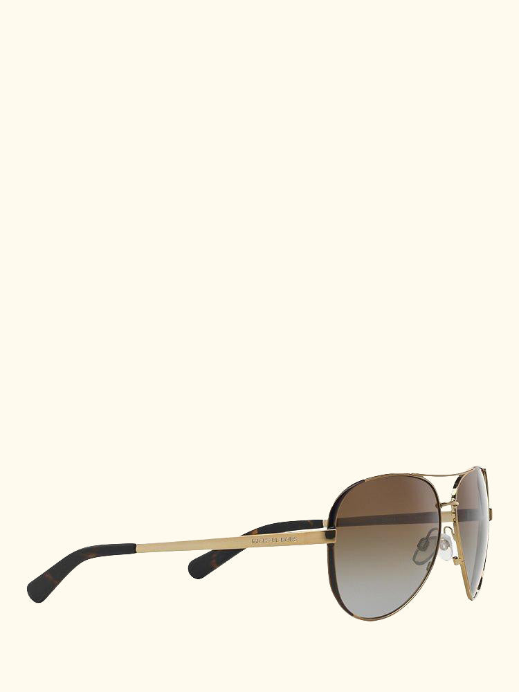 MK5004 Chelsea Polarised Aviator Sunglasses, Brown