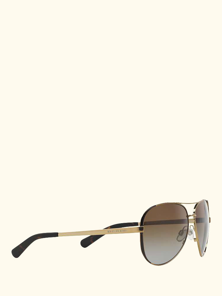 MK5004 Chelsea Polarised Aviator Sunglasses, Brown