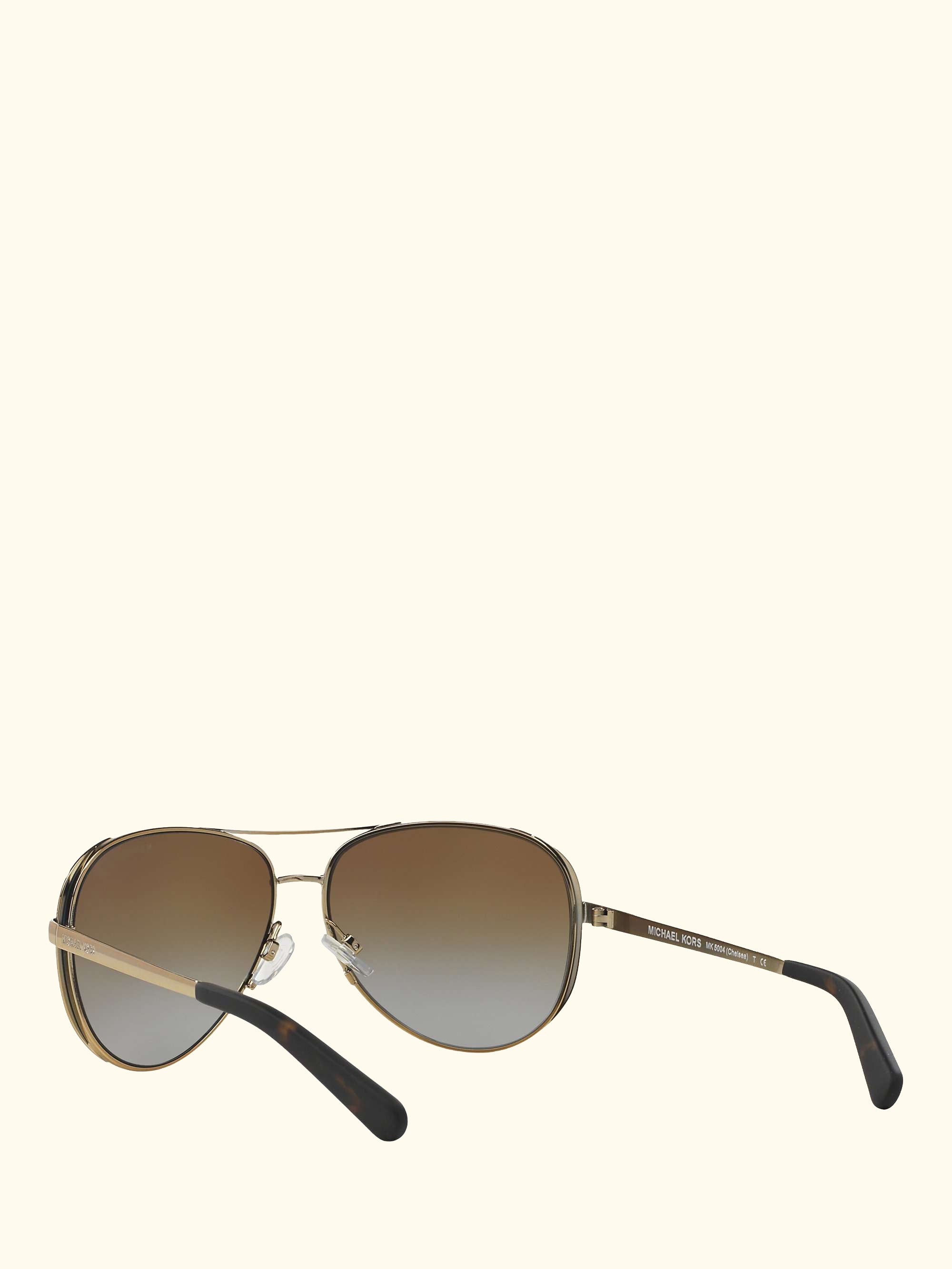 MK5004 Chelsea Polarised Aviator Sunglasses, Brown