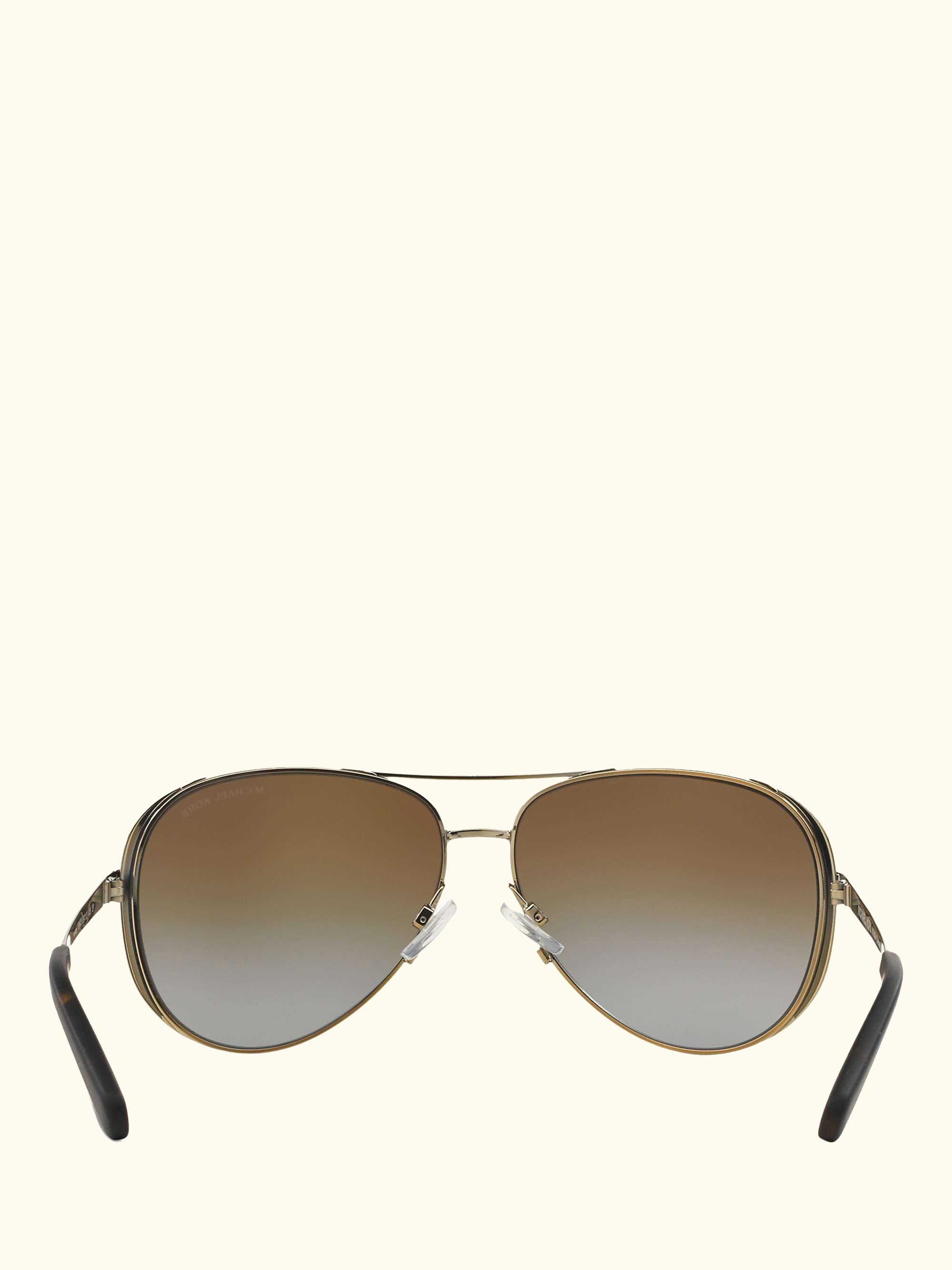 MK5004 Chelsea Polarised Aviator Sunglasses, Brown