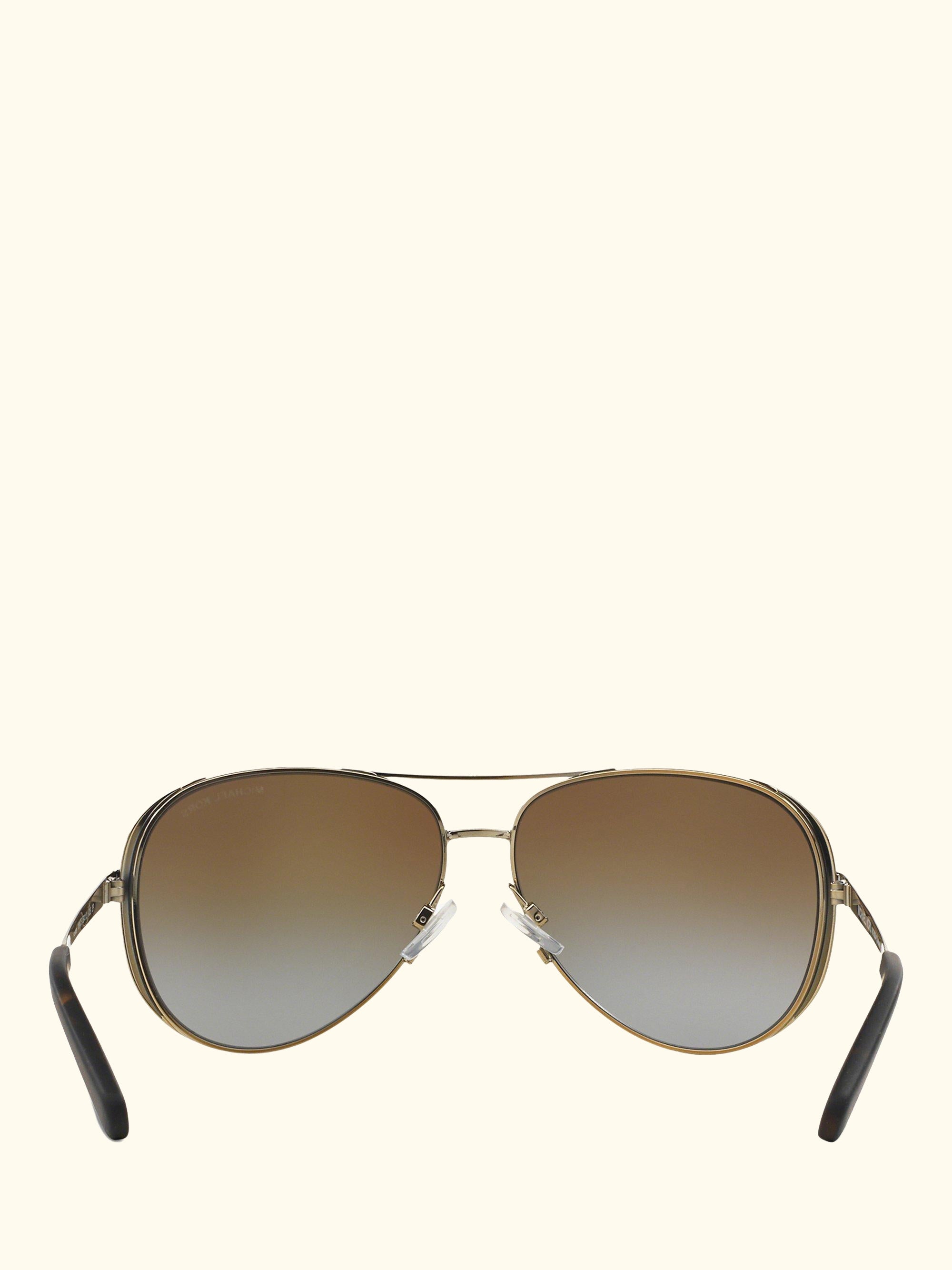 MK5004 Chelsea Polarised Aviator Sunglasses, Brown