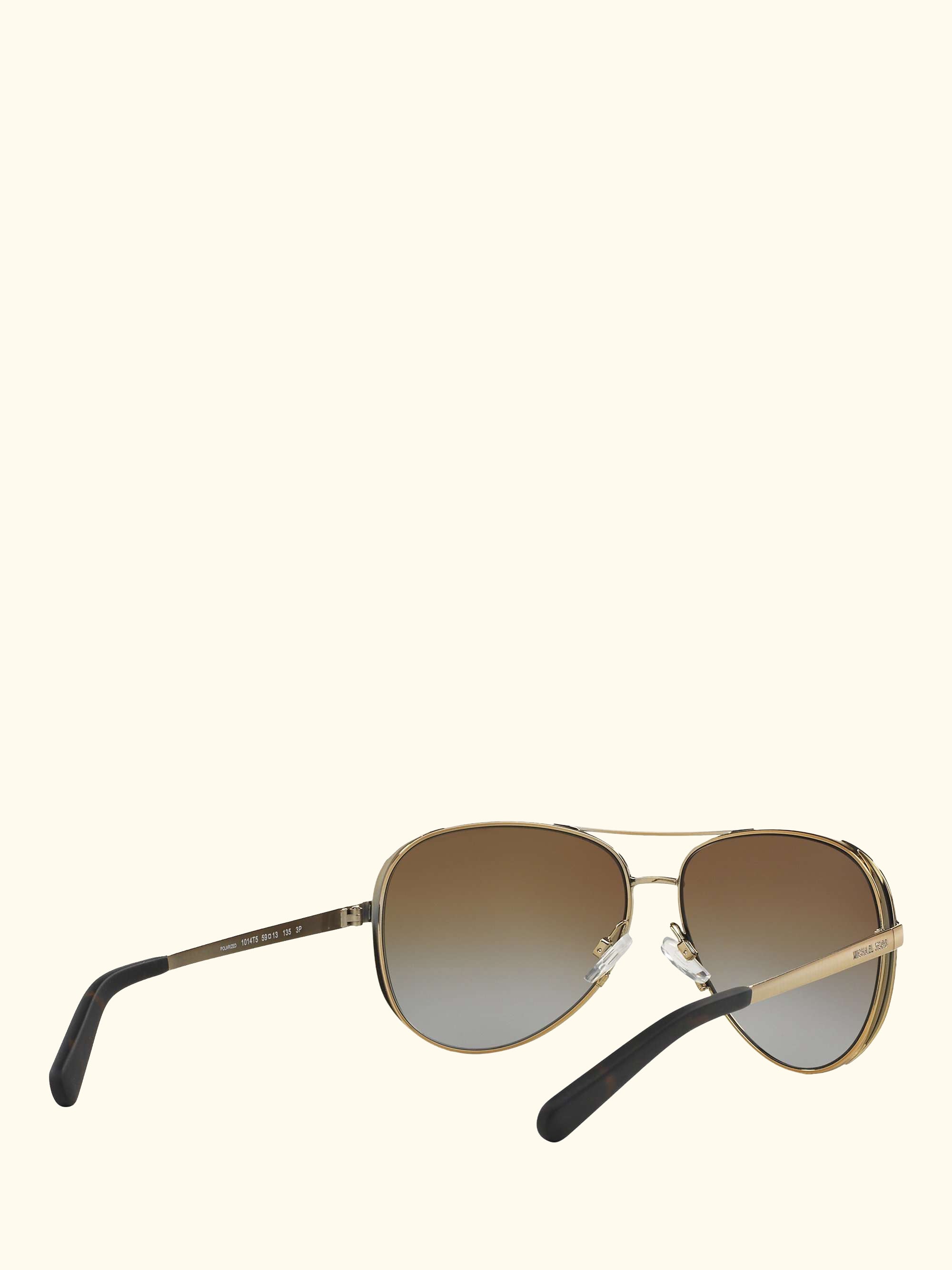MK5004 Chelsea Polarised Aviator Sunglasses, Brown