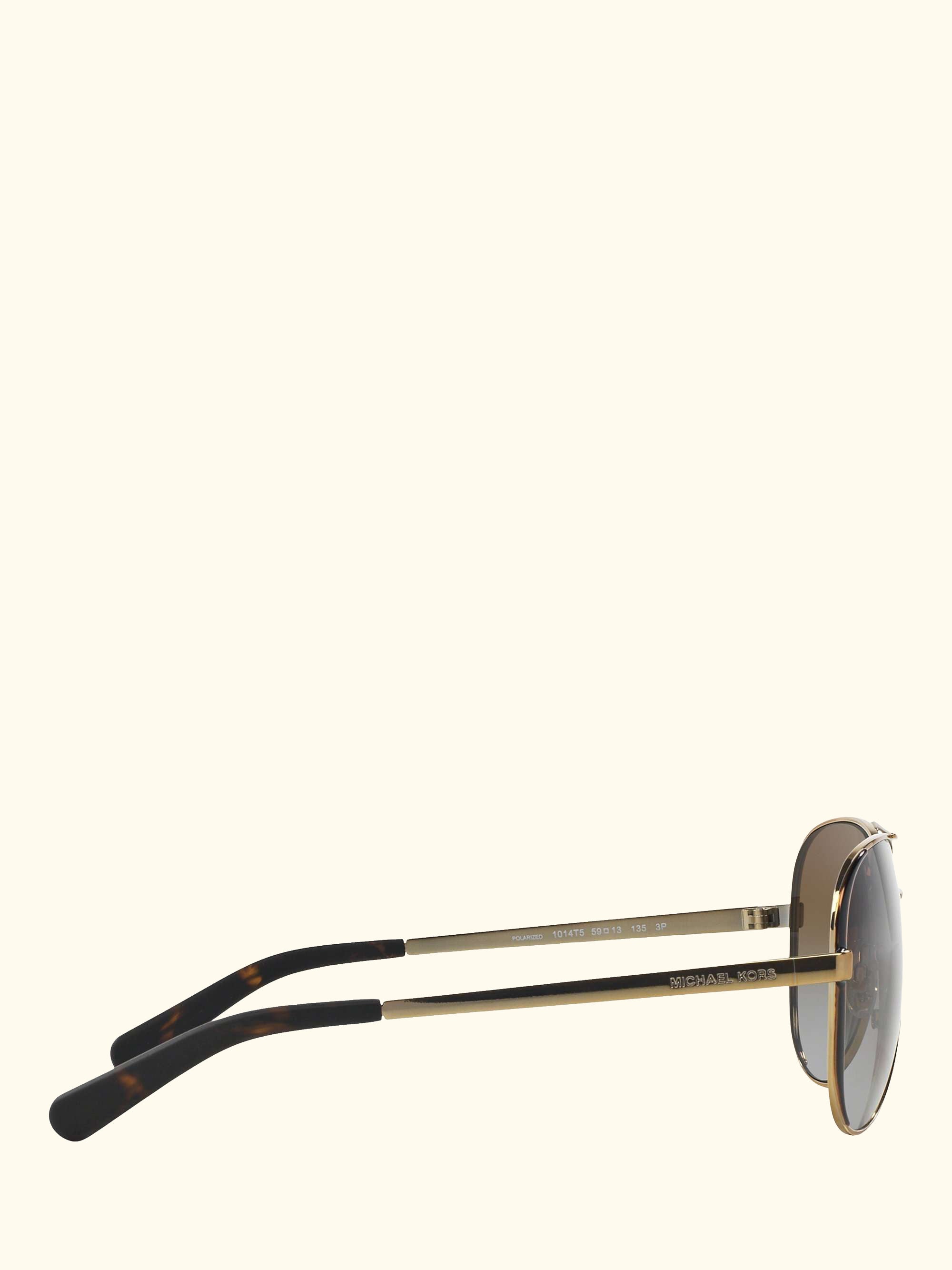 MK5004 Chelsea Polarised Aviator Sunglasses, Brown