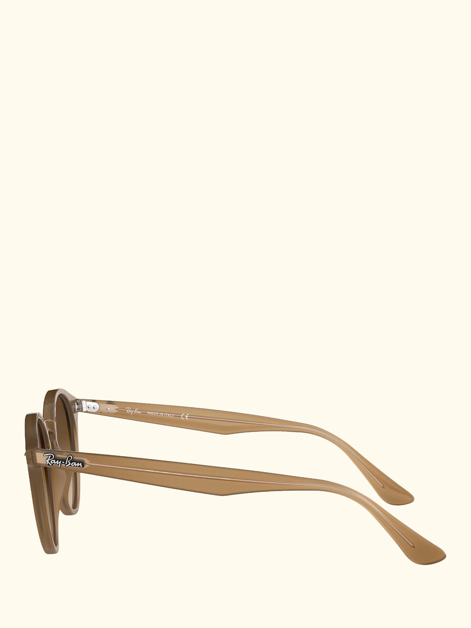 RB2180 Round Framed Sunglasses, Brown
