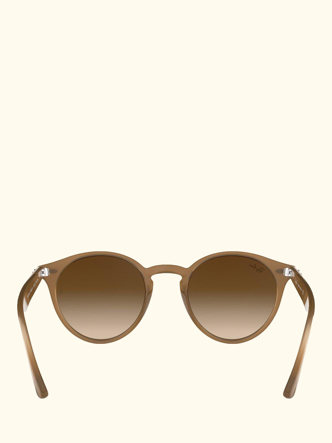RB2180 Round Framed Sunglasses, Brown