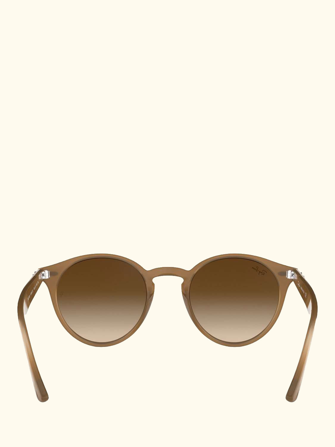 RB2180 Round Framed Sunglasses, Brown