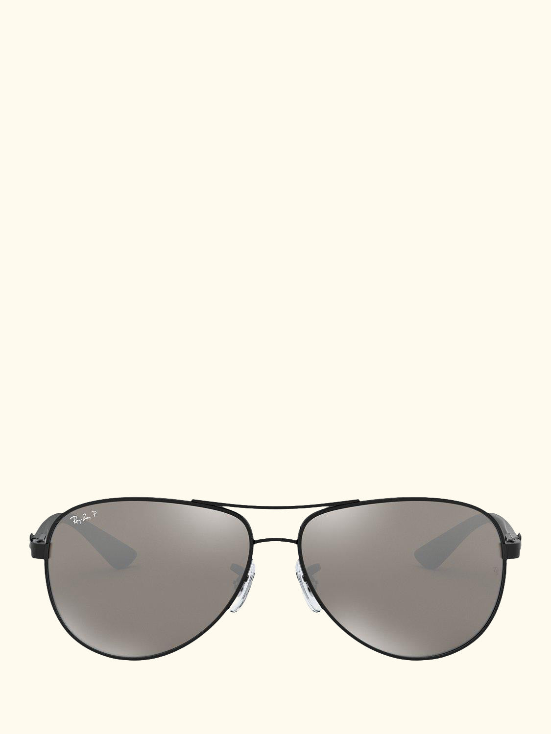 RB8313 Polarised Carbon Fibre Pilot Sunglasses, Black