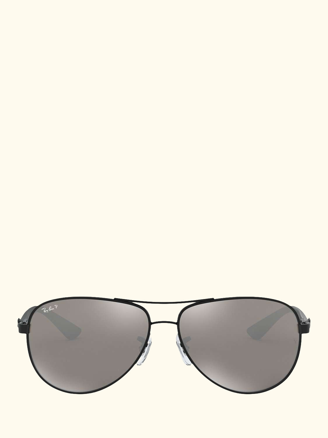 RB8313 Polarised Carbon Fibre Pilot Sunglasses, Black