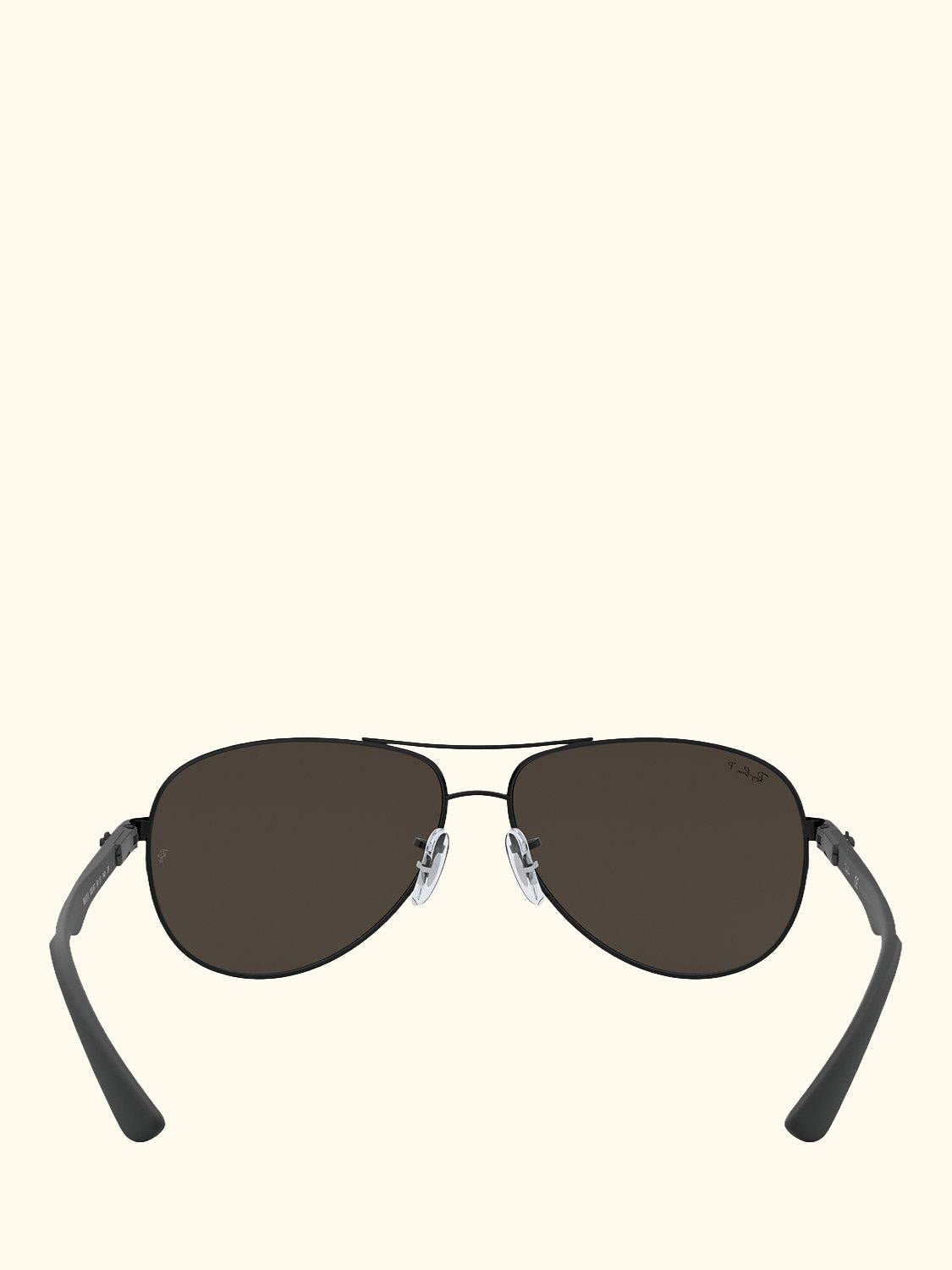 RB8313 Polarised Carbon Fibre Pilot Sunglasses, Black