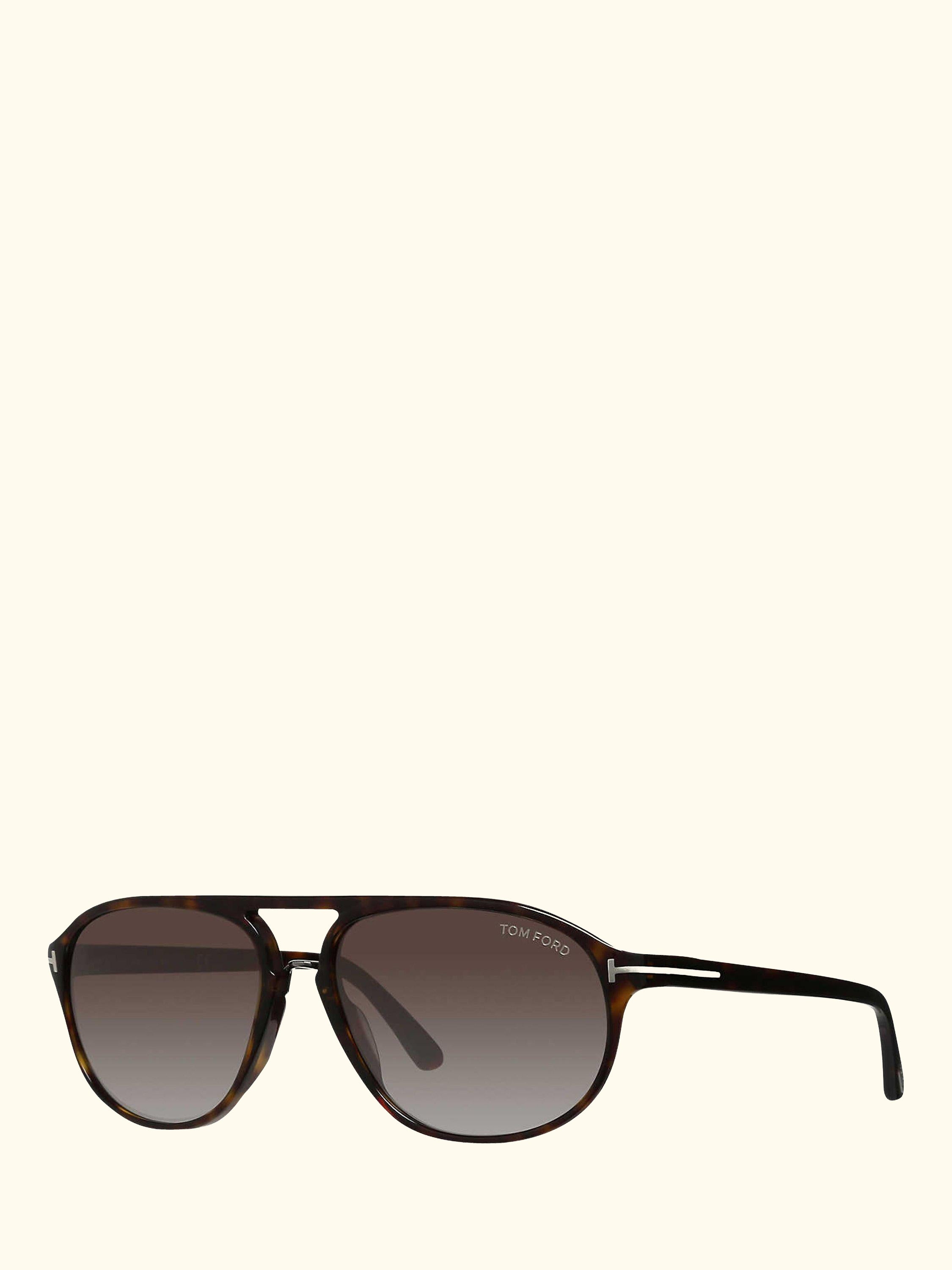 FT0447 Jacob Gradient Aviator Sunglasses, Brown