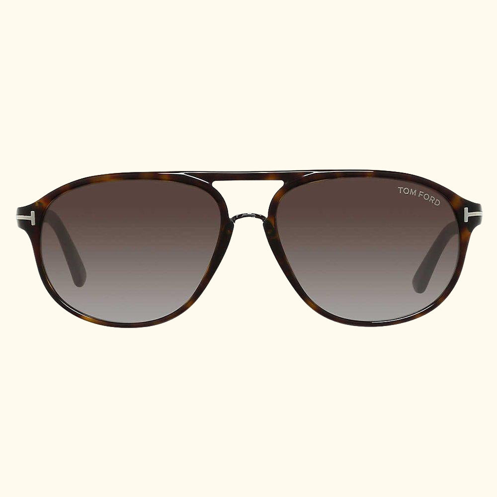 FT0447 Jacob Gradient Aviator Sunglasses, Brown