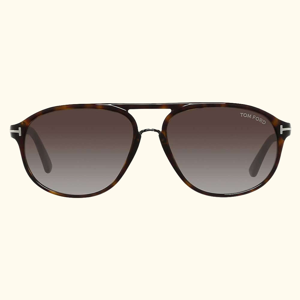 FT0447 Jacob Gradient Aviator Sunglasses, Brown