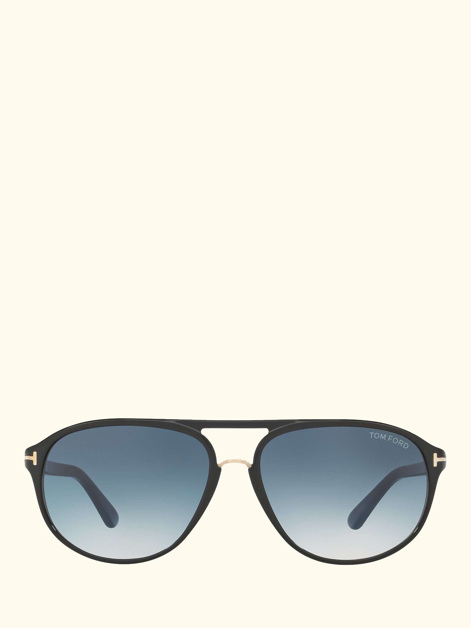FT0447 Jacob Gradient Aviator Sunglasses, Black/Blue