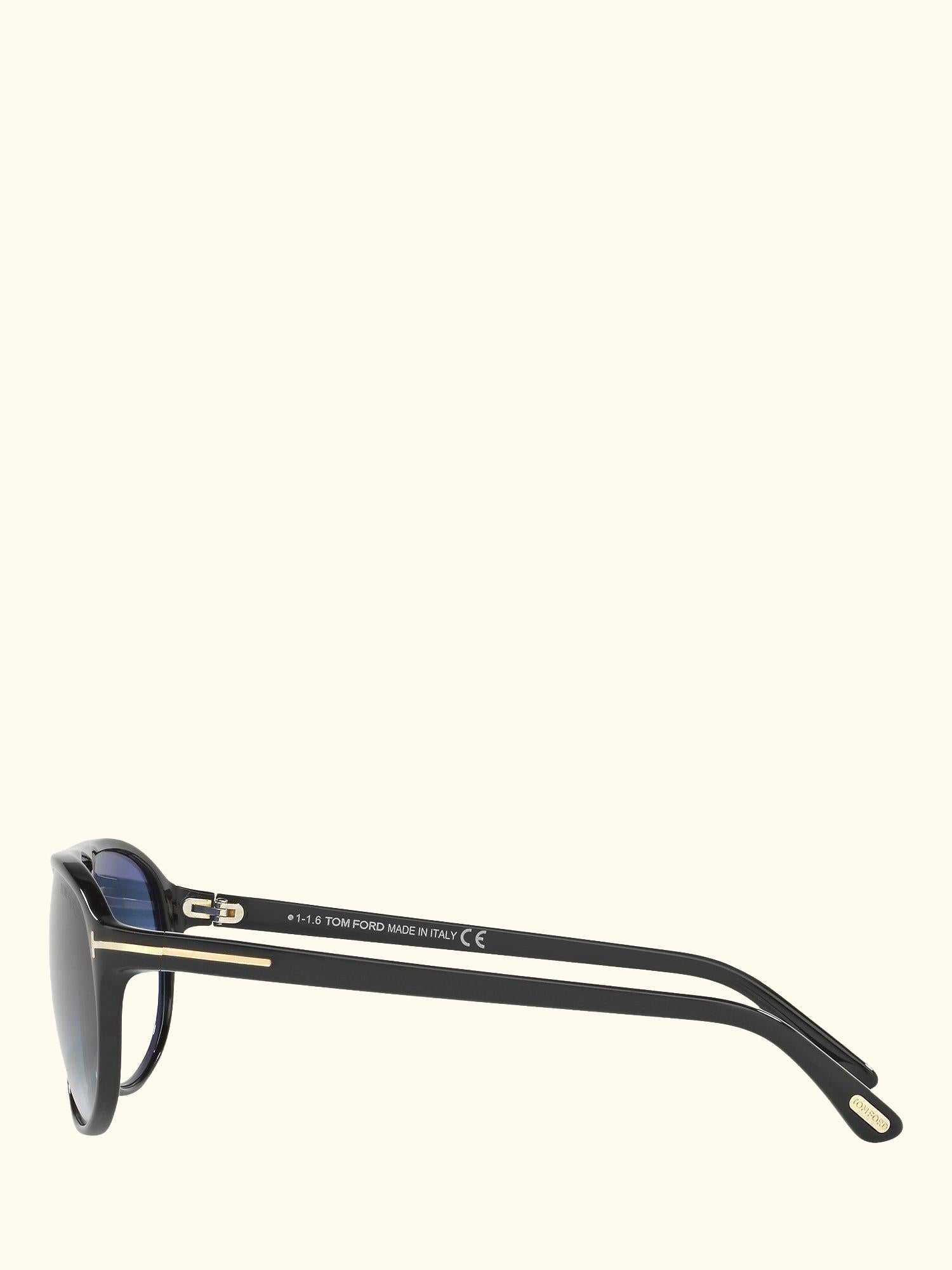 FT0447 Jacob Gradient Aviator Sunglasses, Black/Blue