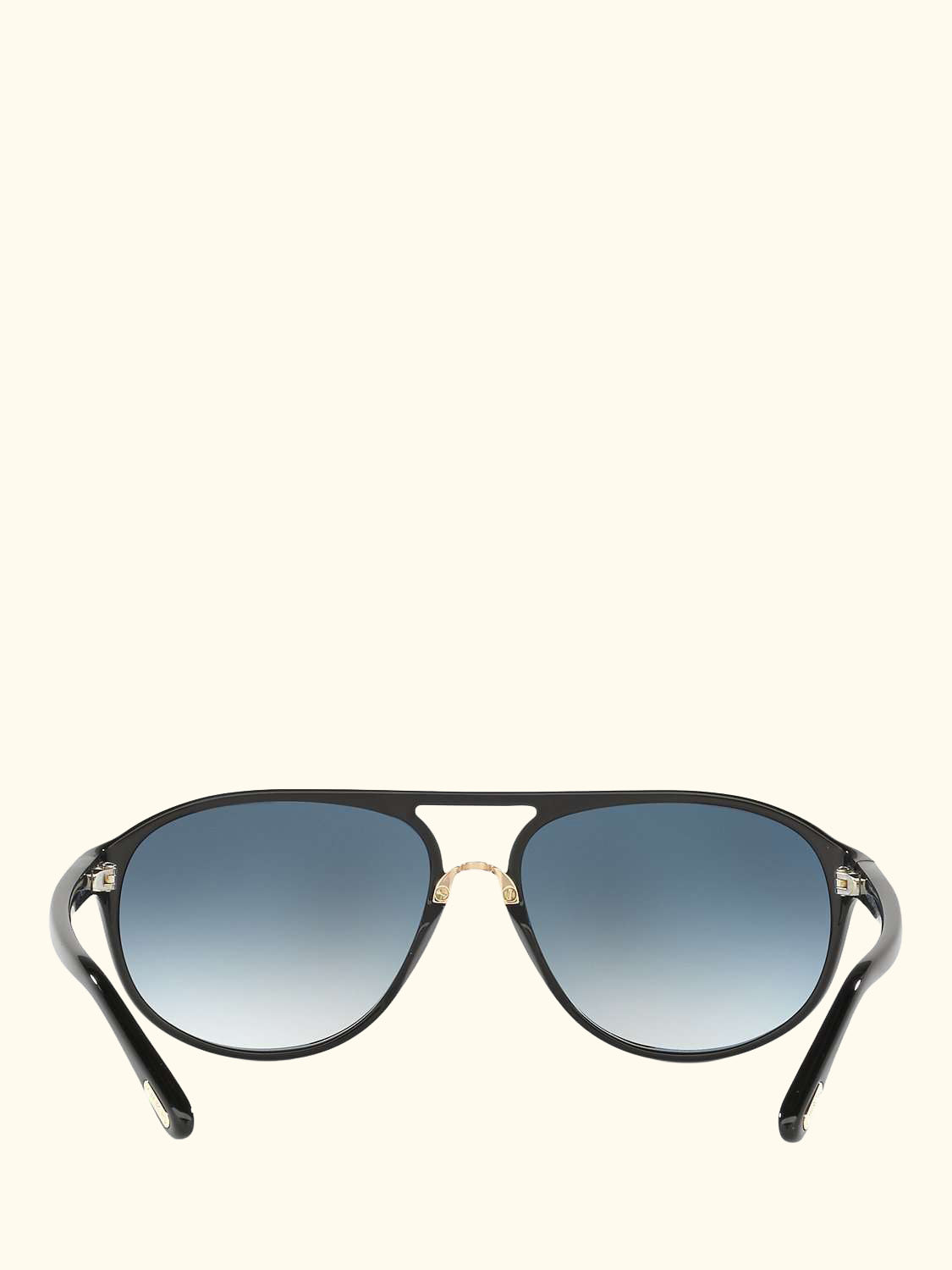 FT0447 Jacob Gradient Aviator Sunglasses, Black/Blue
