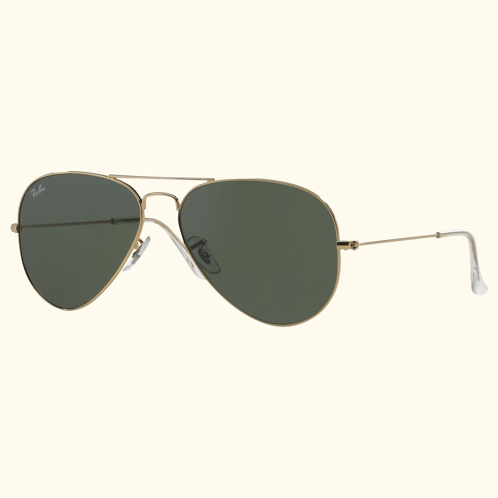 RB3025 Unisex Aviator Sunglasses, Black