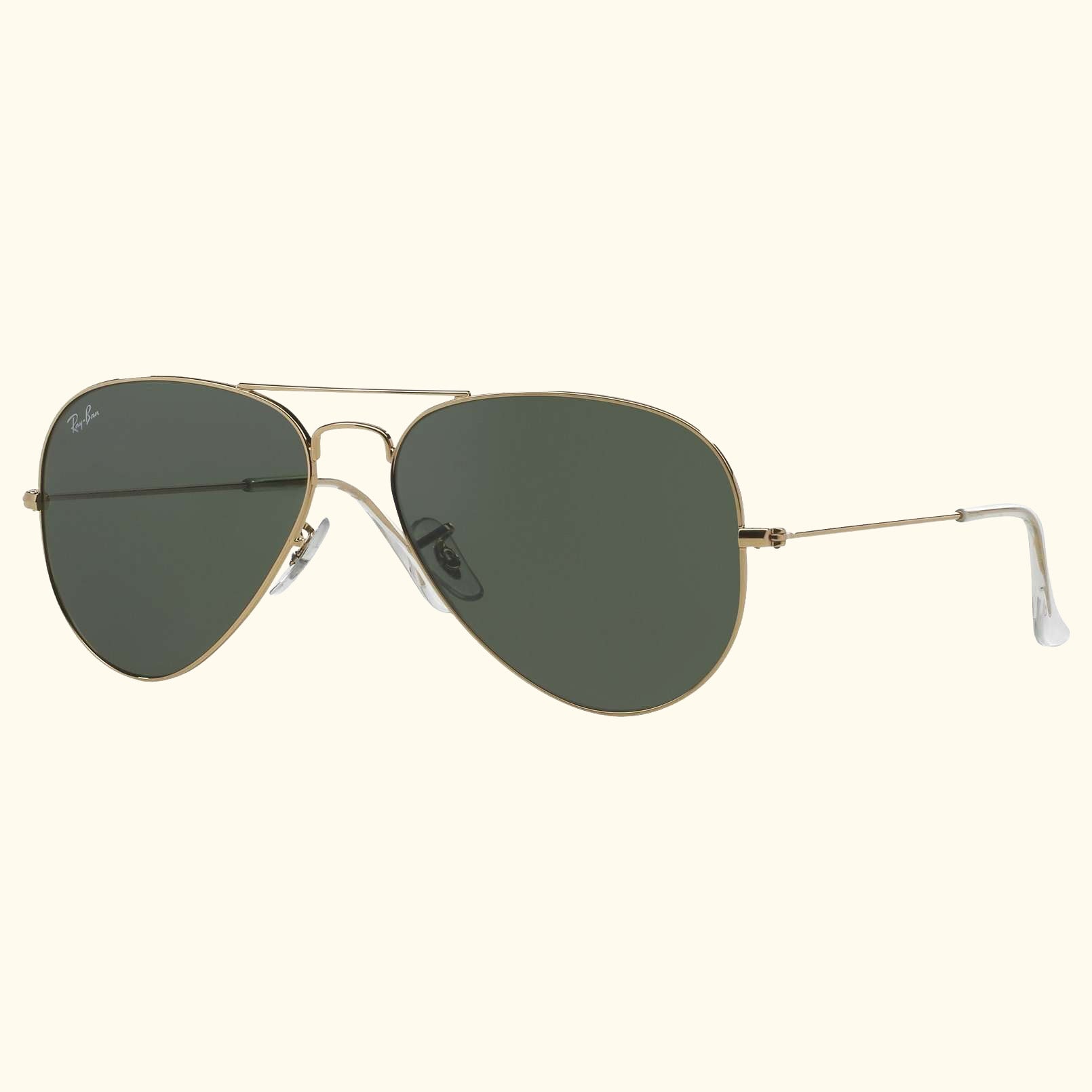 RB3025 Unisex Aviator Sunglasses, Black
