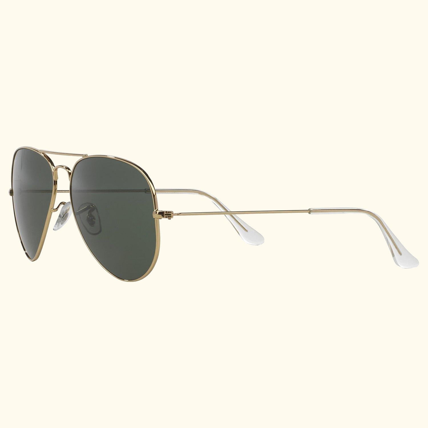 RB3025 Unisex Aviator Sunglasses, Black