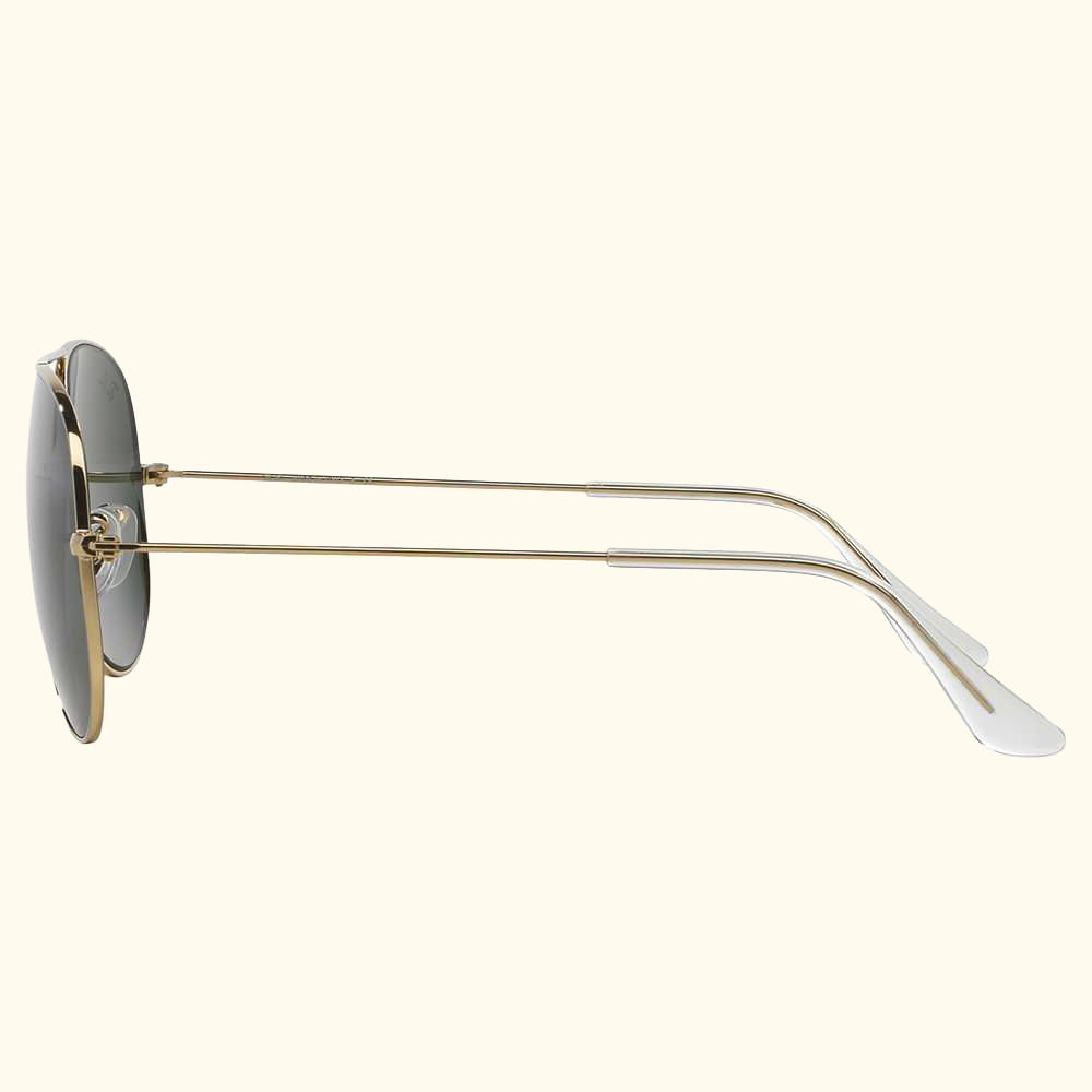 RB3025 Unisex Aviator Sunglasses, Black
