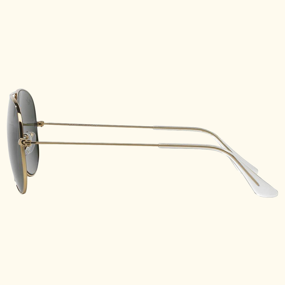 RB3025 Unisex Aviator Sunglasses, Black