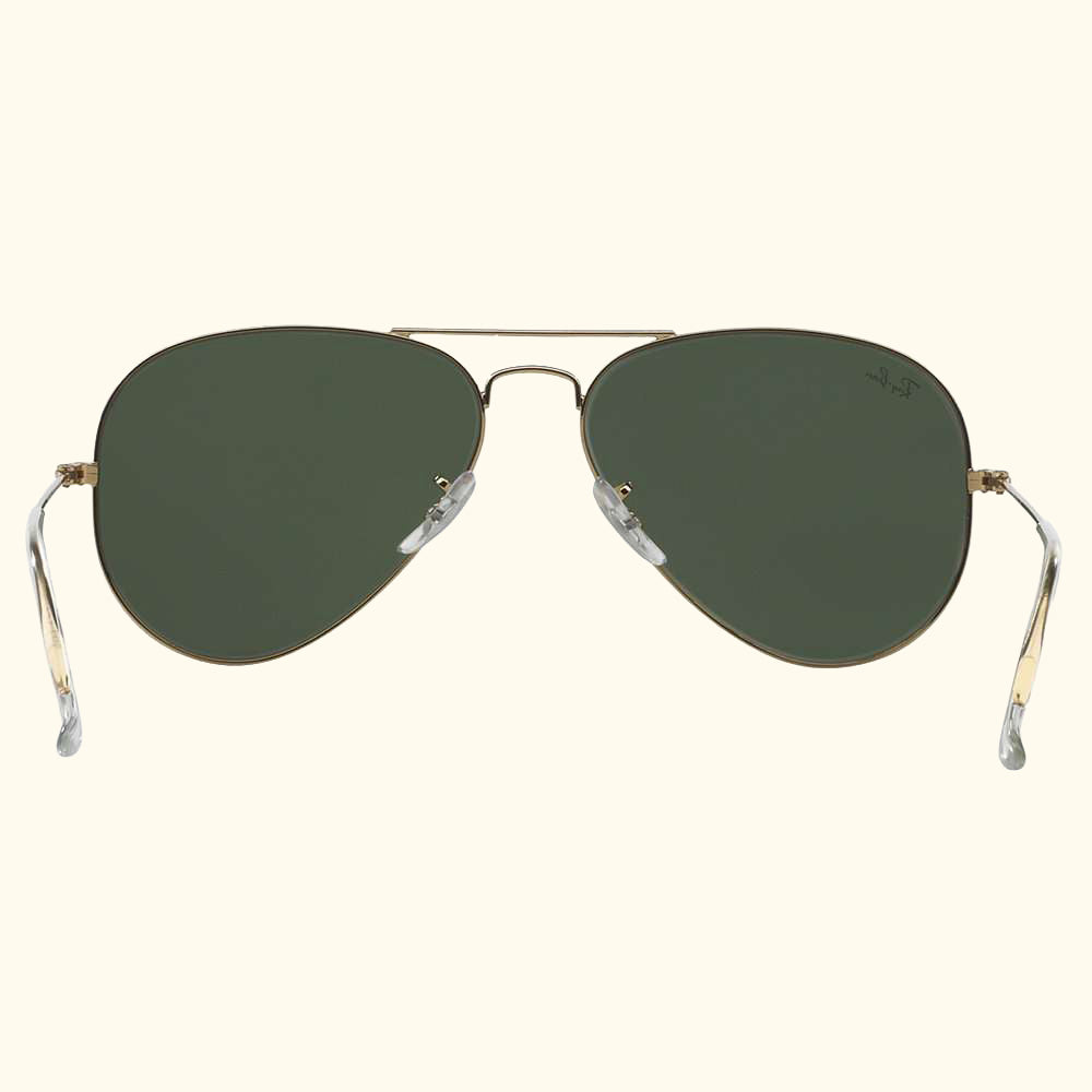 RB3025 Unisex Aviator Sunglasses, Black