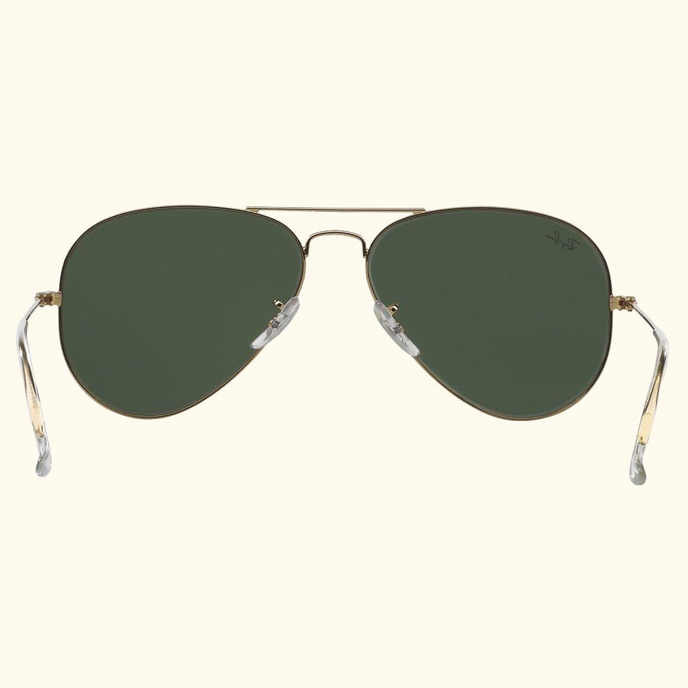RB3025 Unisex Aviator Sunglasses, Black