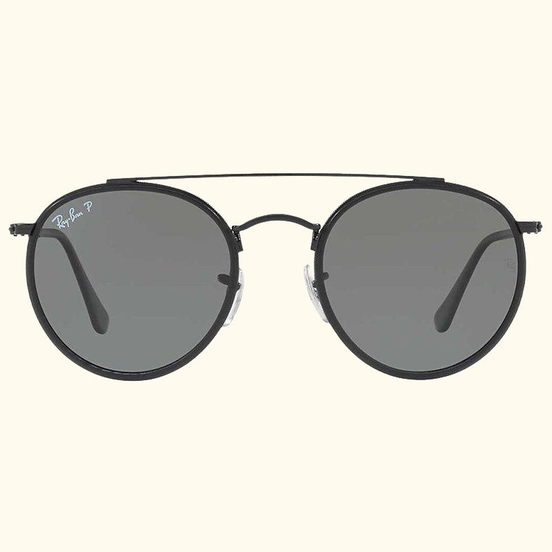 RB3647N Polarised Double Bridge Round Sunglasses