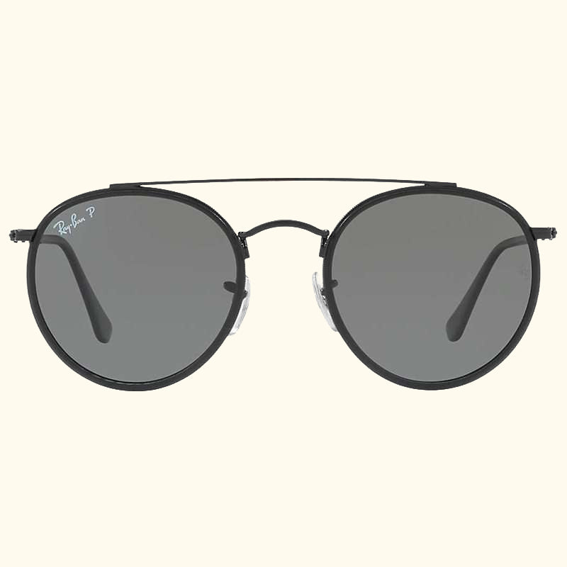 RB3647N Polarised Double Bridge Round Sunglasses