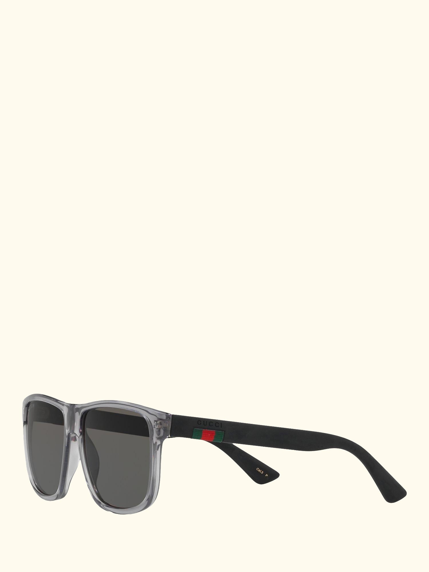 GG0010S Polarised D-Frame Sunglasses, Charcoal/Grey
