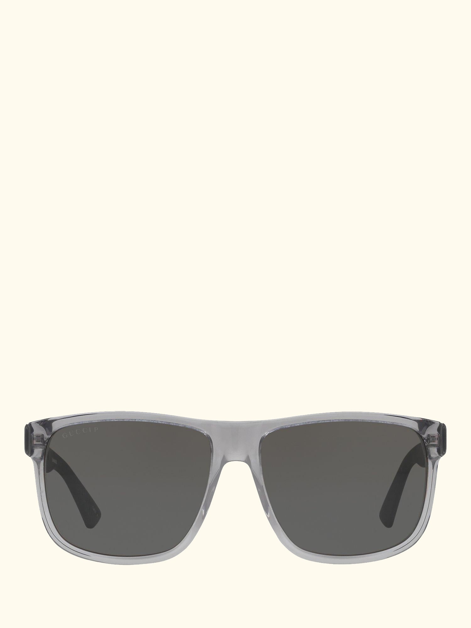 GG0010S Polarised D-Frame Sunglasses, Charcoal/Grey