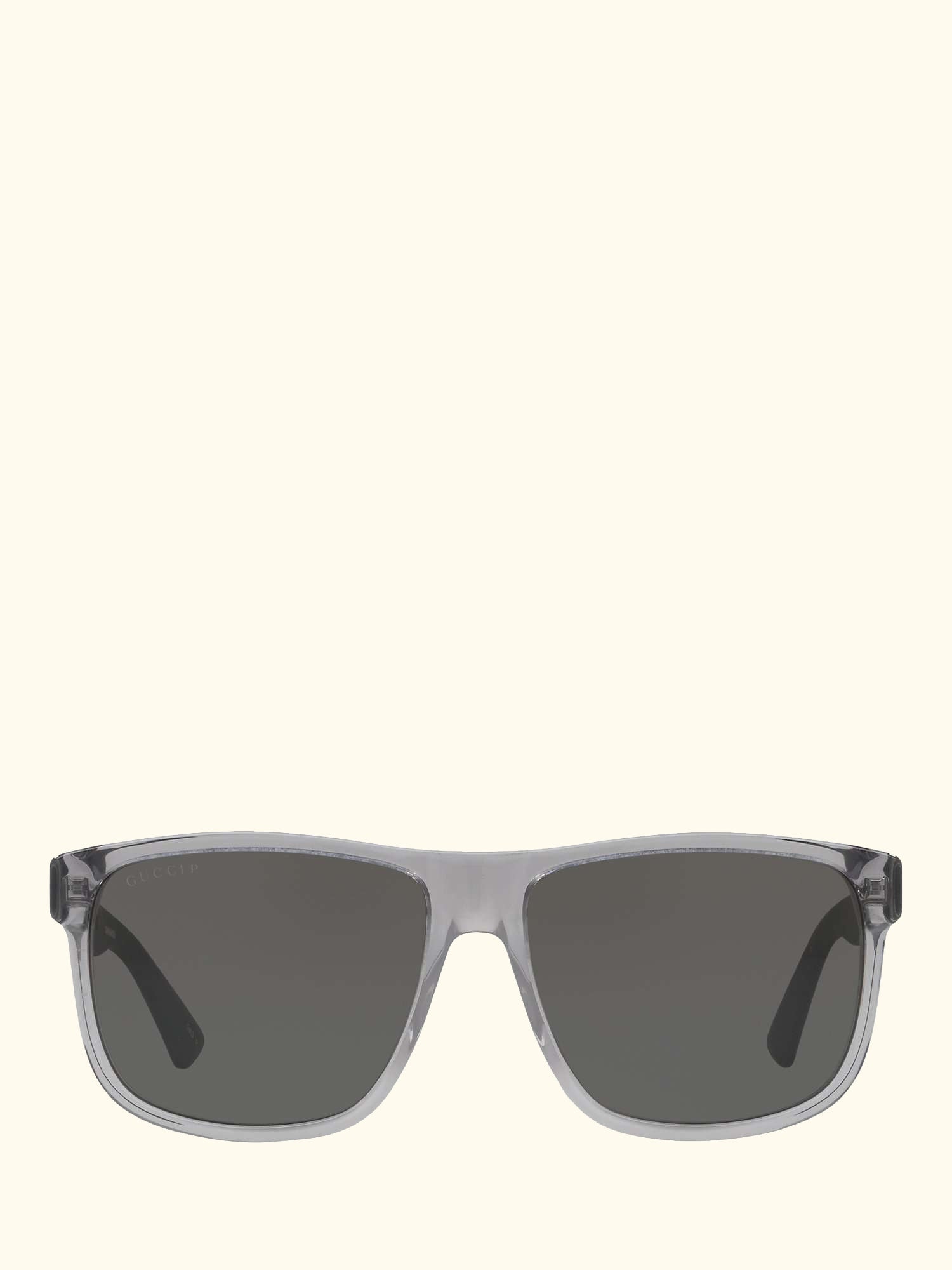 GG0010S Polarised D-Frame Sunglasses, Charcoal/Grey