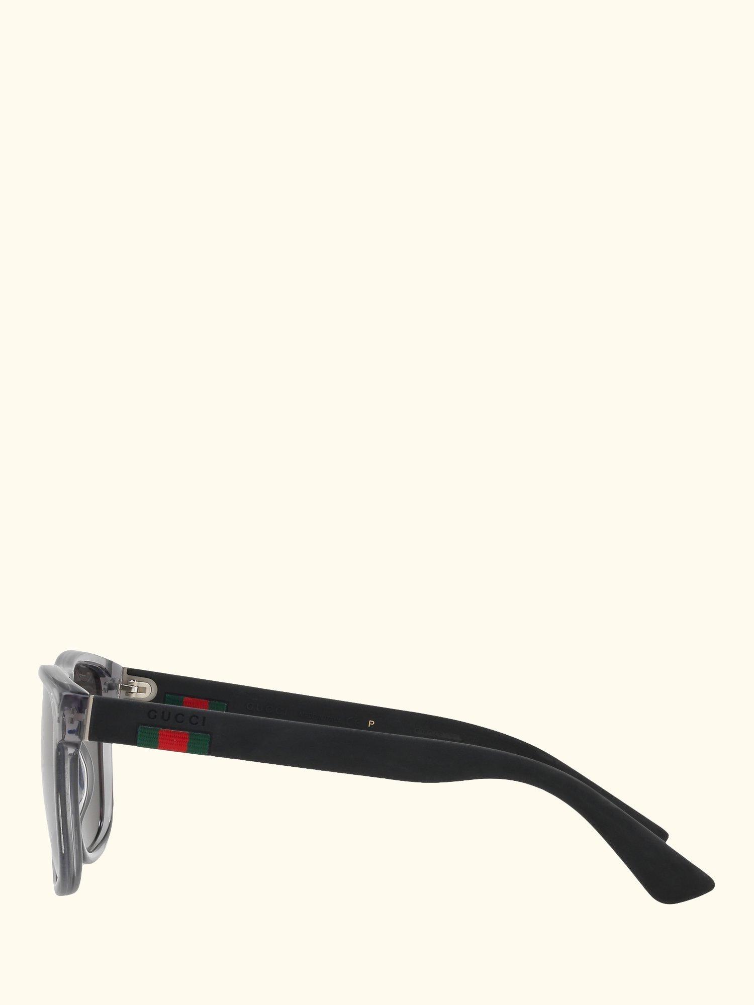GG0010S Polarised D-Frame Sunglasses, Charcoal/Grey