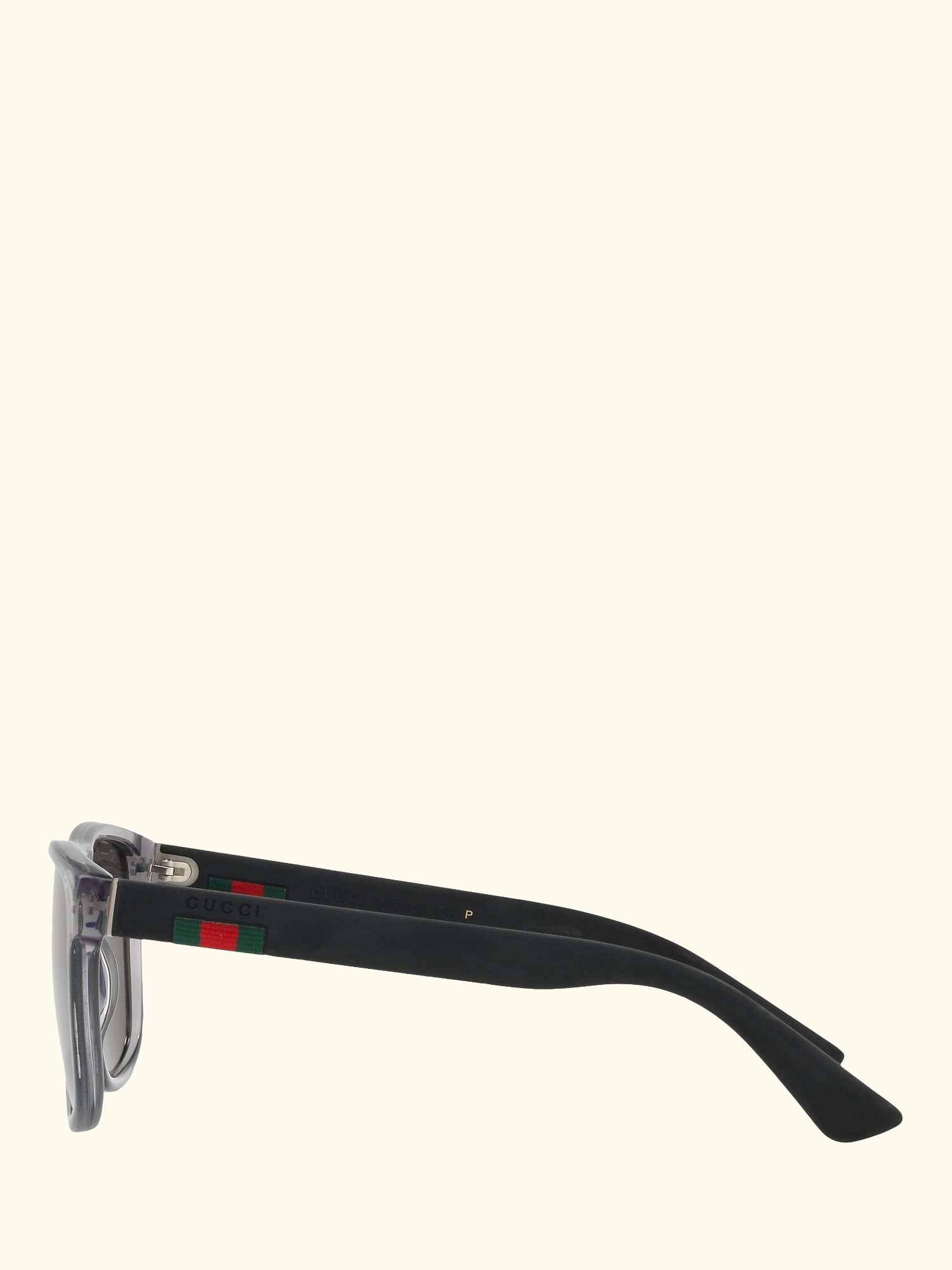 GG0010S Polarised D-Frame Sunglasses, Charcoal/Grey