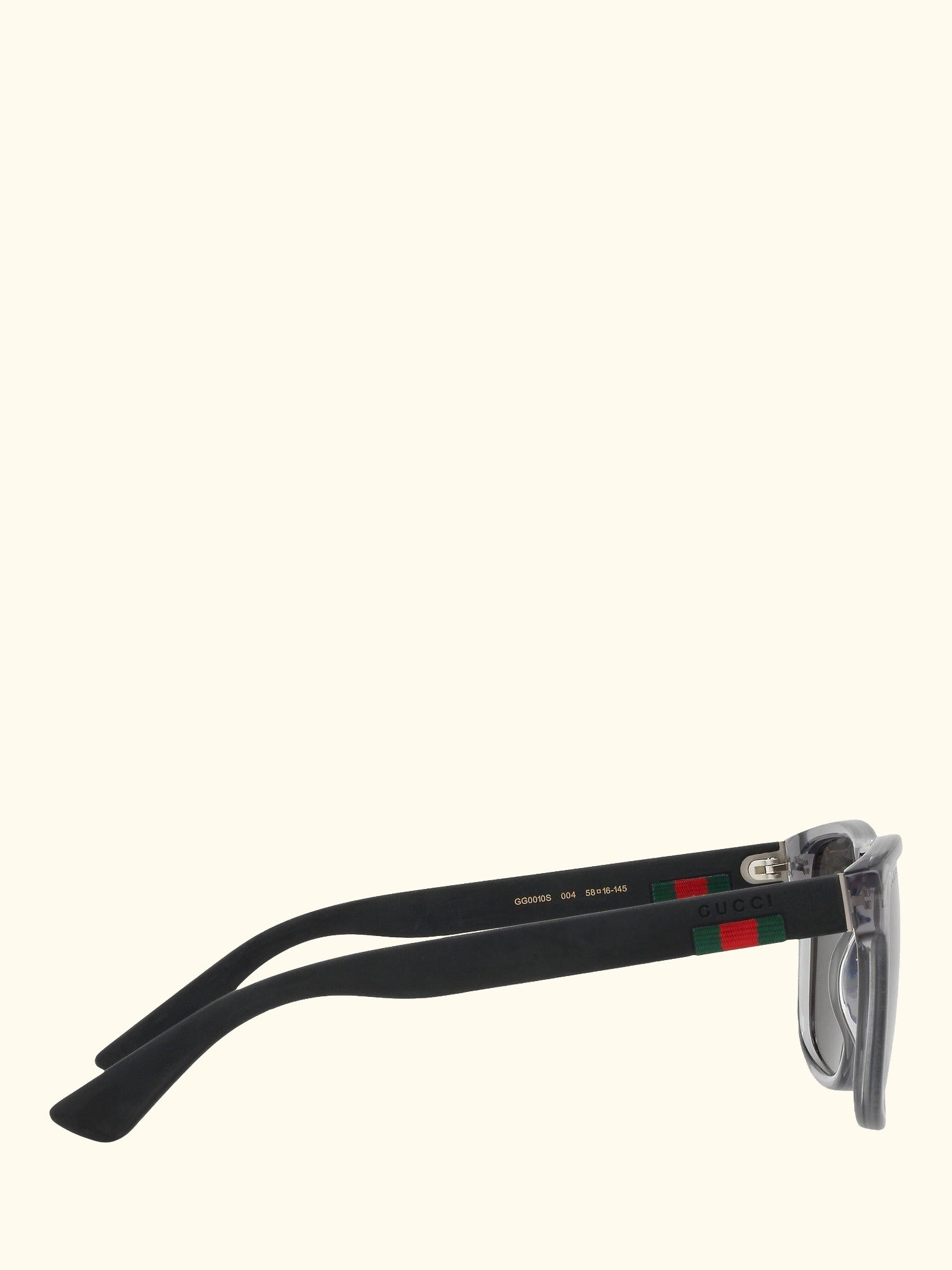 GG0010S Polarised D-Frame Sunglasses, Charcoal/Grey