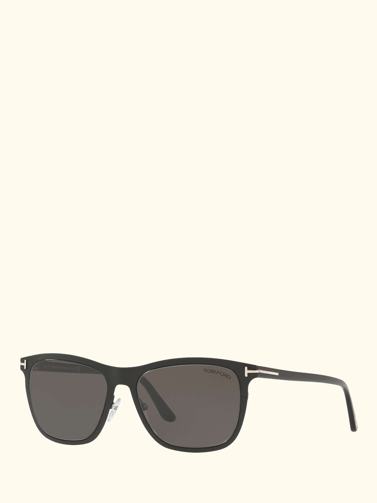 FT0526 Alasdhair Square Sunglasses, Black/Grey