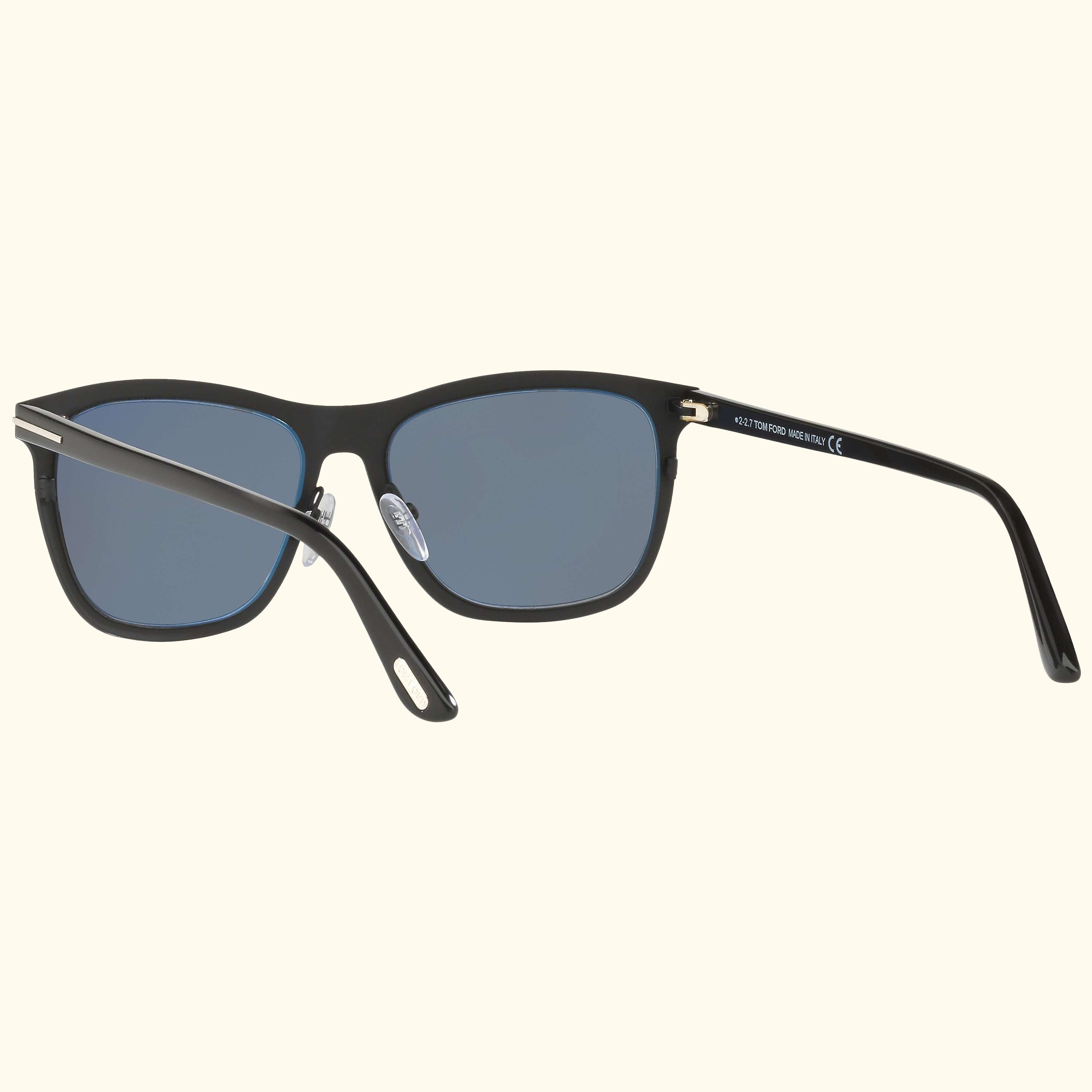 FT0526 Alasdhair Square Sunglasses, Black/Grey