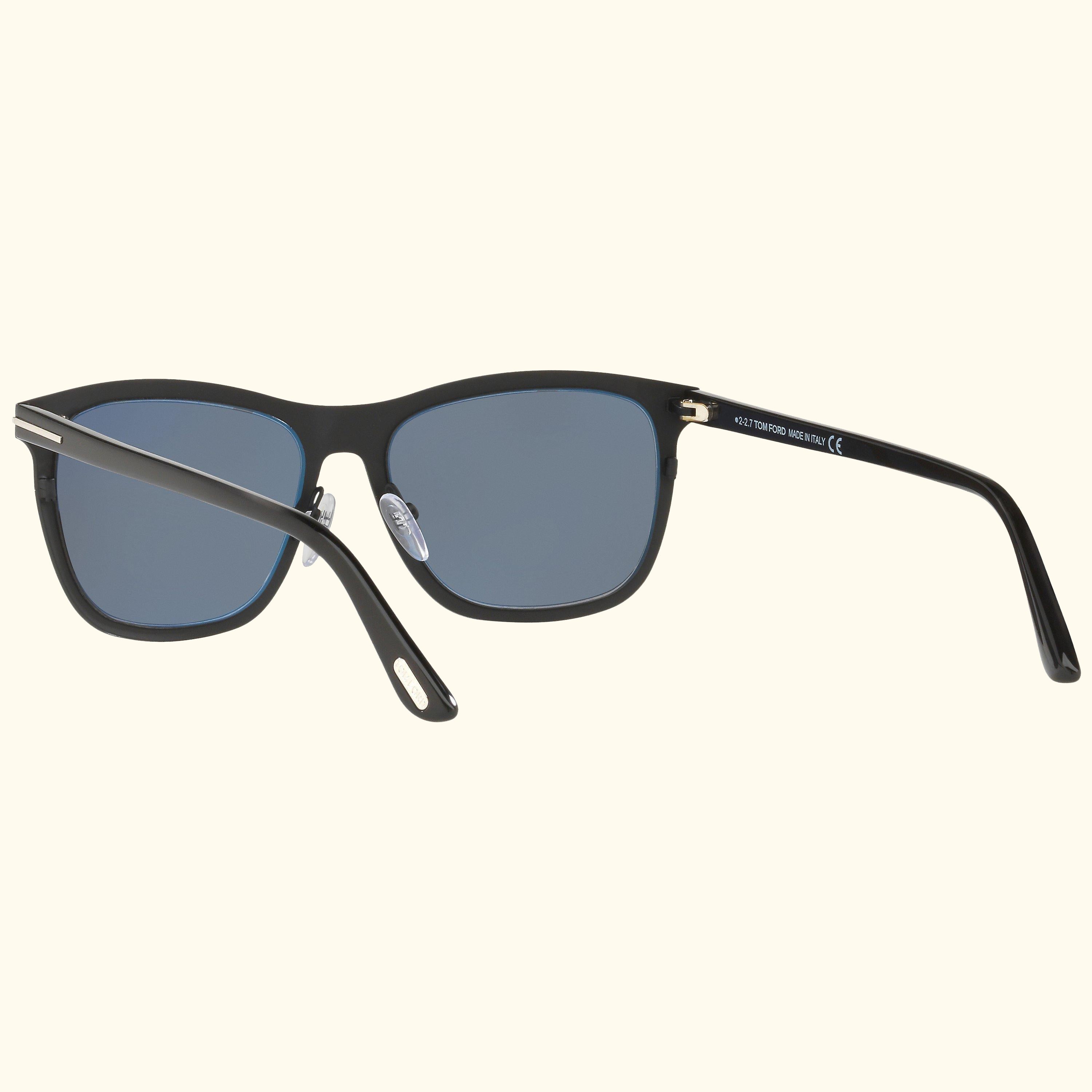 FT0526 Alasdhair Square Sunglasses, Black/Grey
