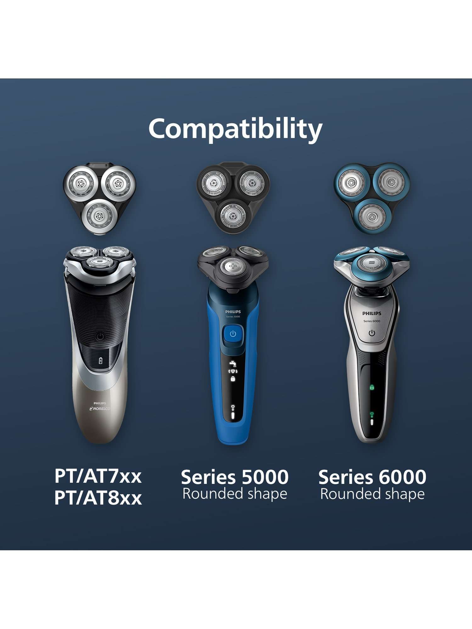 SH50/50 Series 5000 Shaving Heads