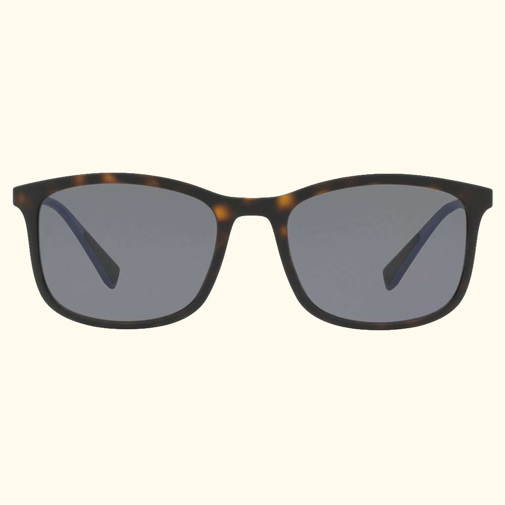 Linea Rossa PS 01TS Men's Polarised Rectangular Sunglasses, Tortoise/Grey