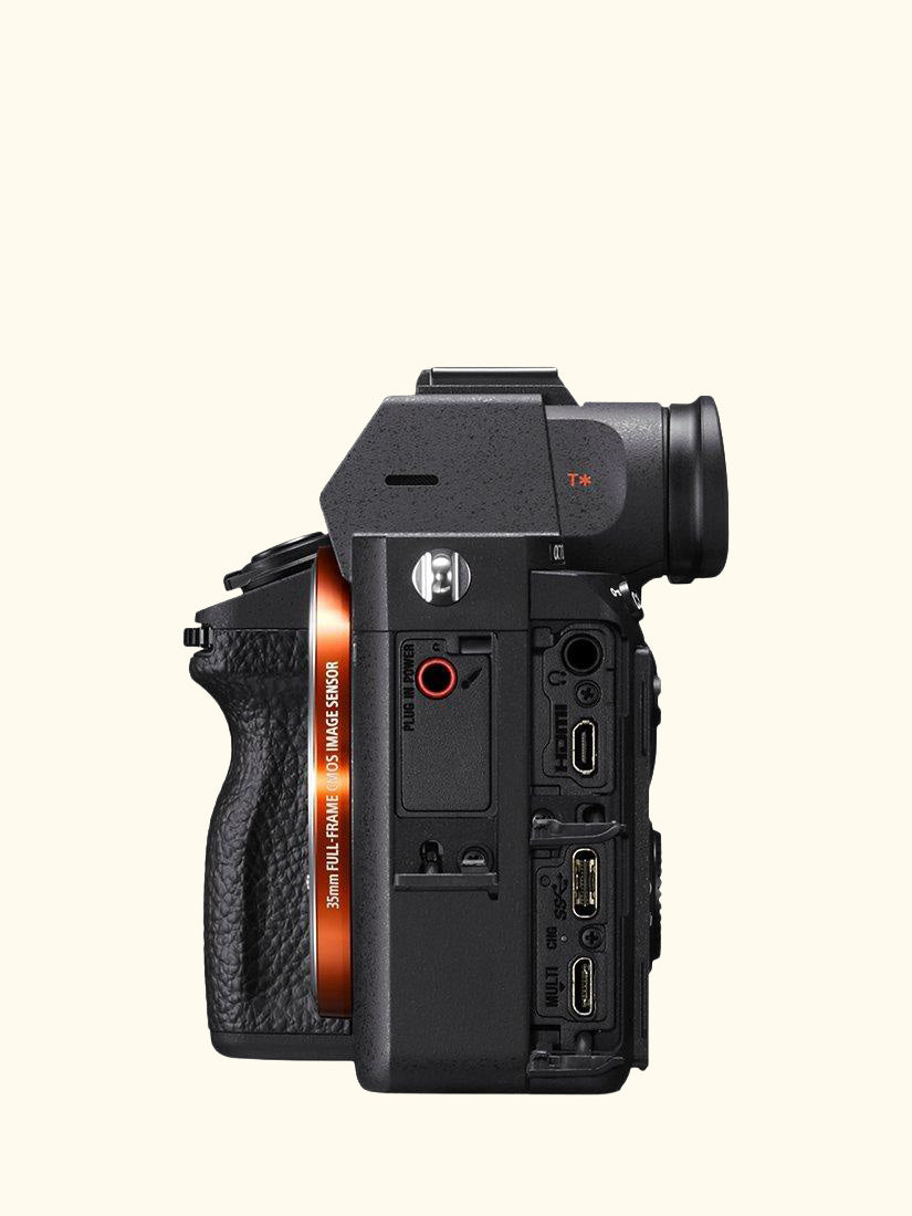 a7 III (Alpha ILCE-7M3) Compact System Camera, 4K Ultra HD, 24.2MP, Wi-Fi, Bluetooth, NFC, OLED EVF, 5-Axis Image Stabiliser & Tiltable 3" LCD Screen, Body Only, Black