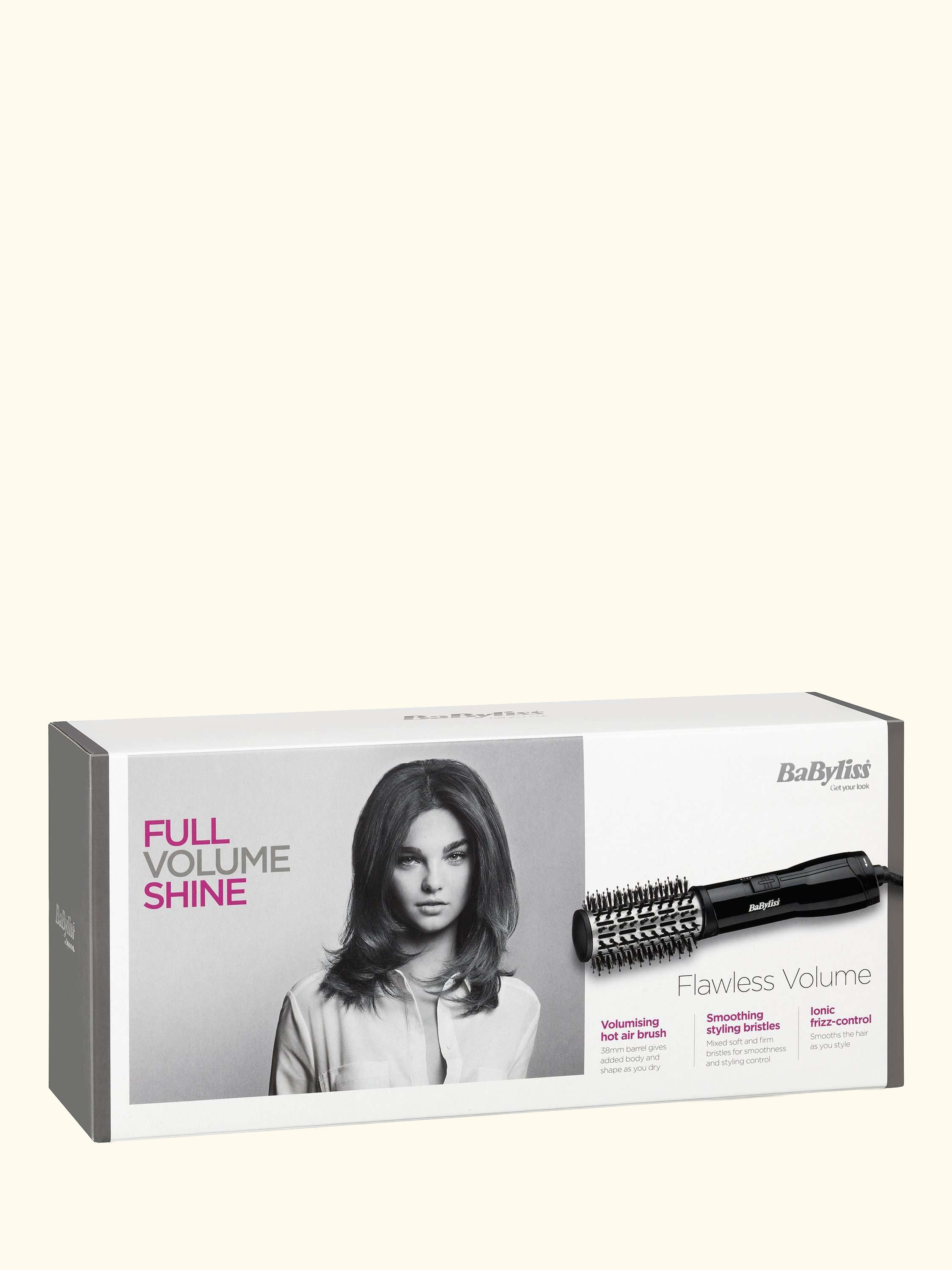Flawless Volume Hair Dryer Brush, Black