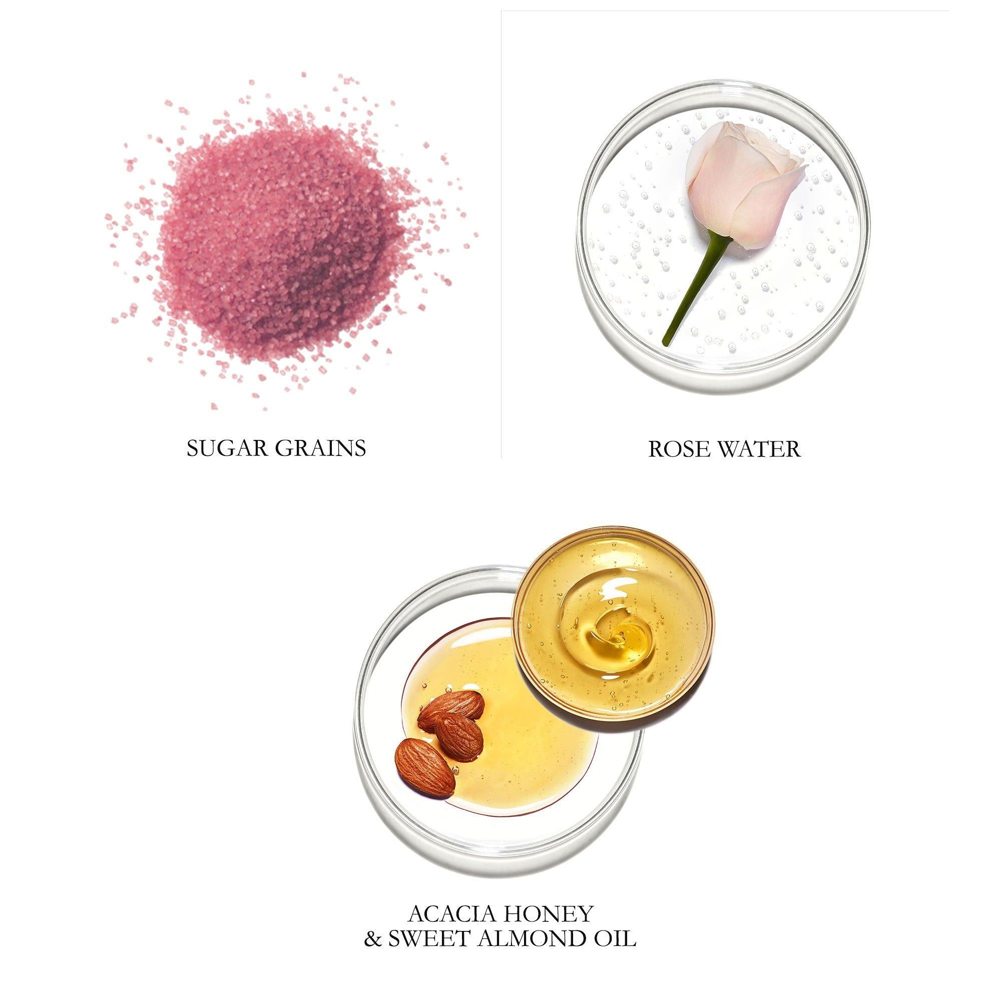 Rose Sugar Scrub Gentle Exfoliating Scrub, 100ml